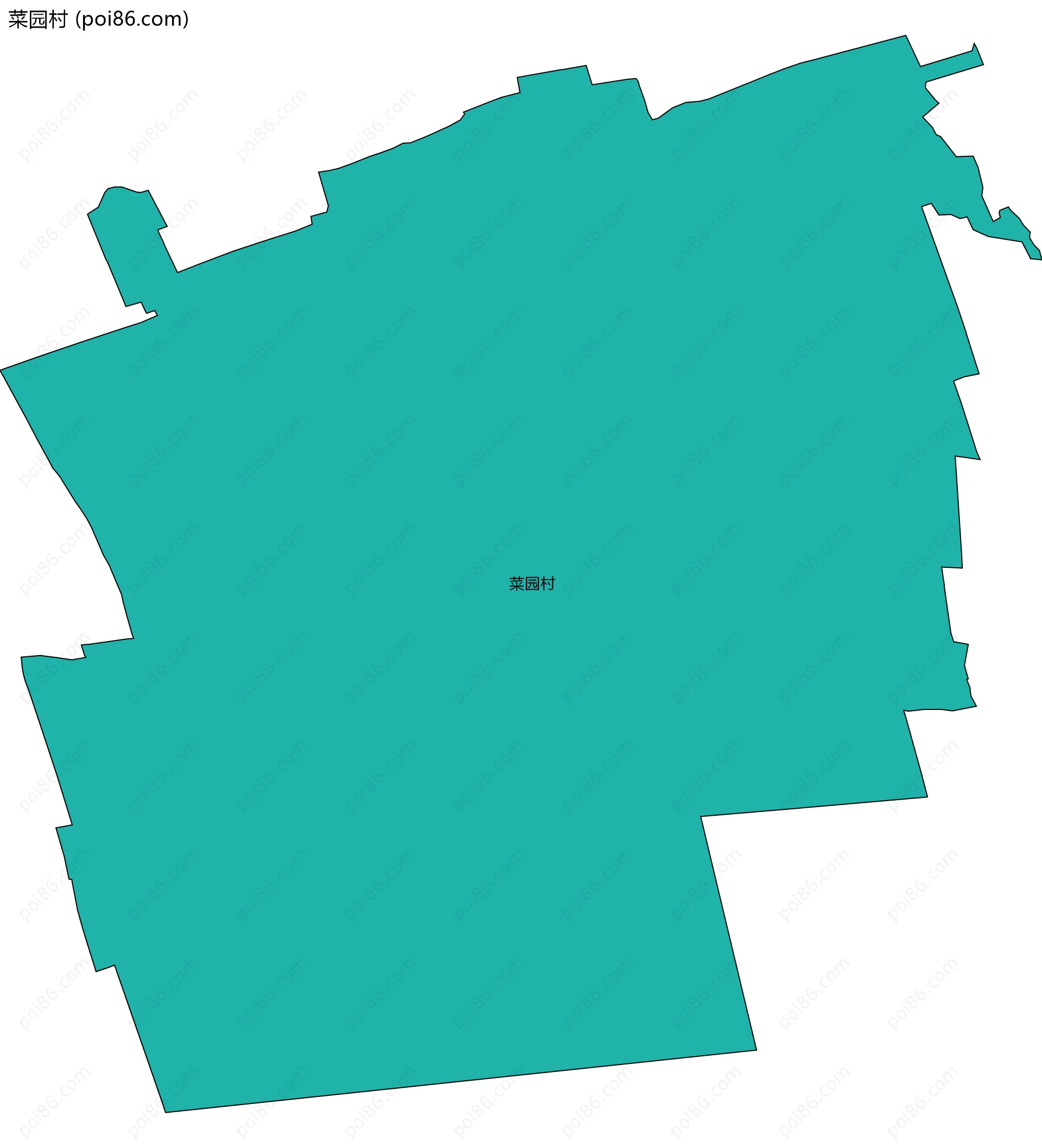 菜园村边界地图