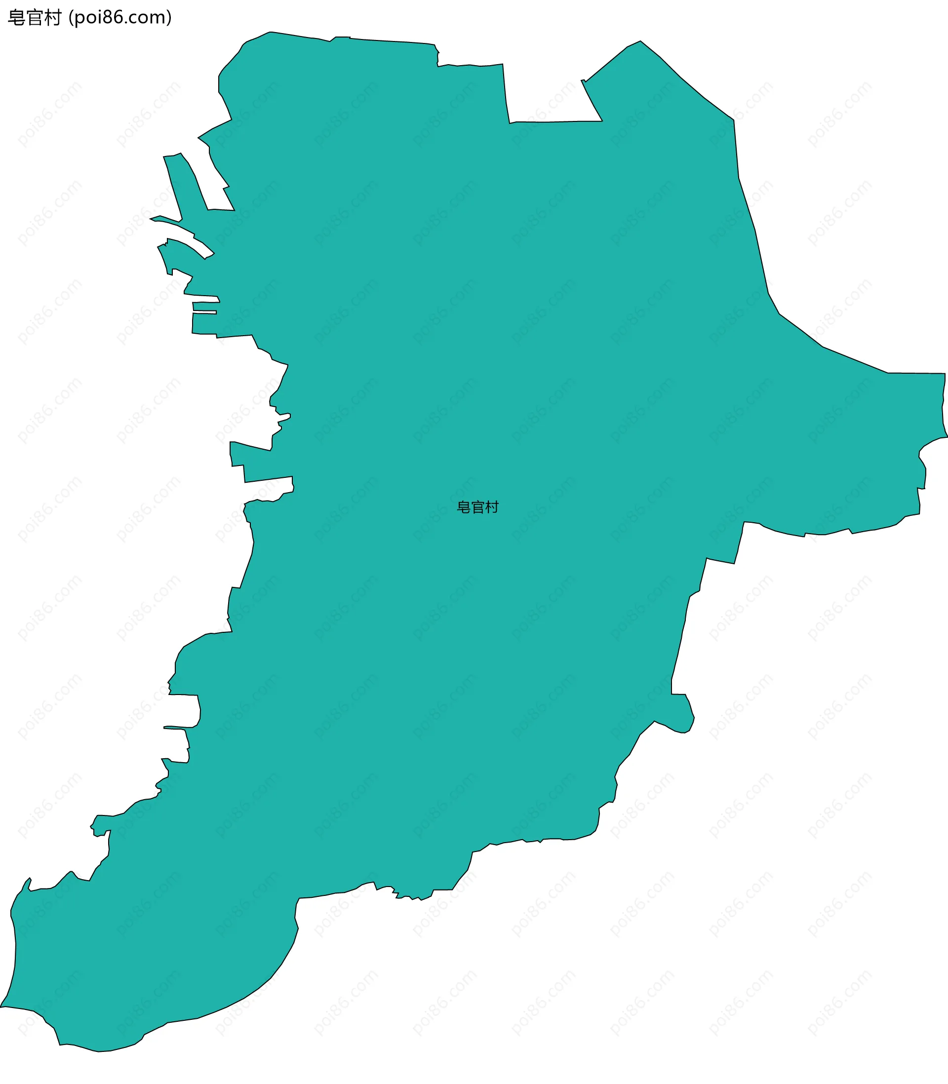 皂官村边界地图