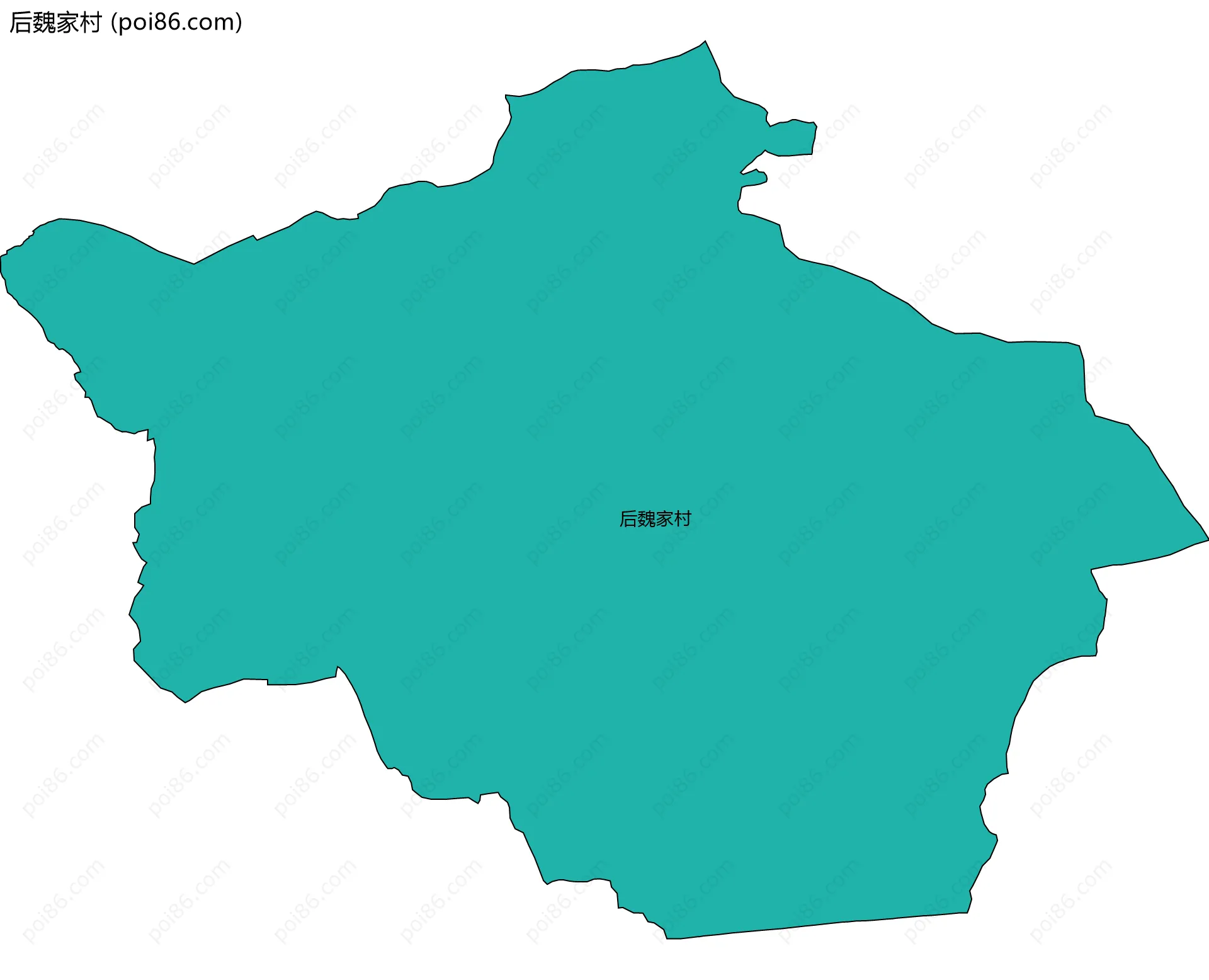 后魏家村边界地图