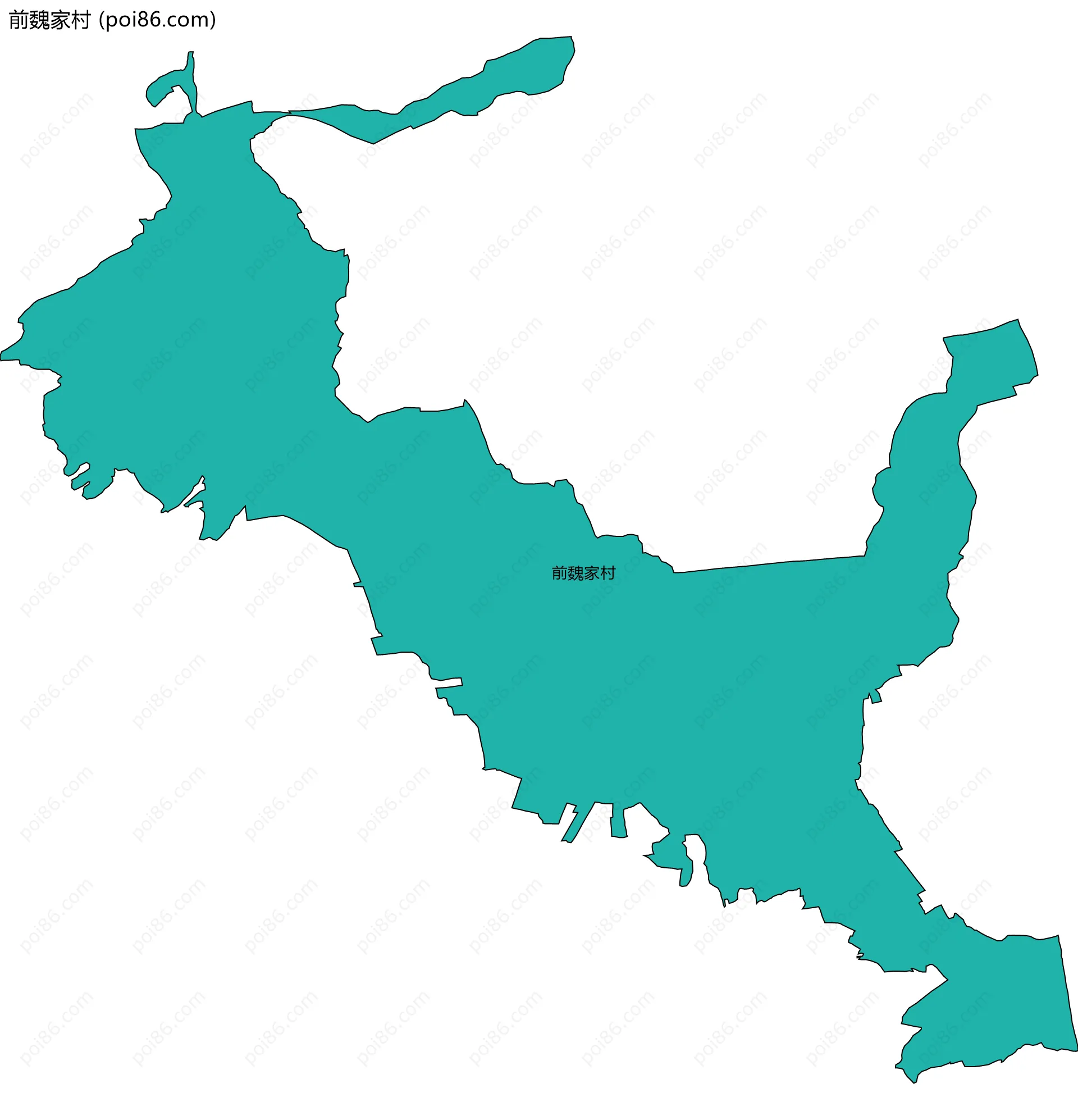 前魏家村边界地图