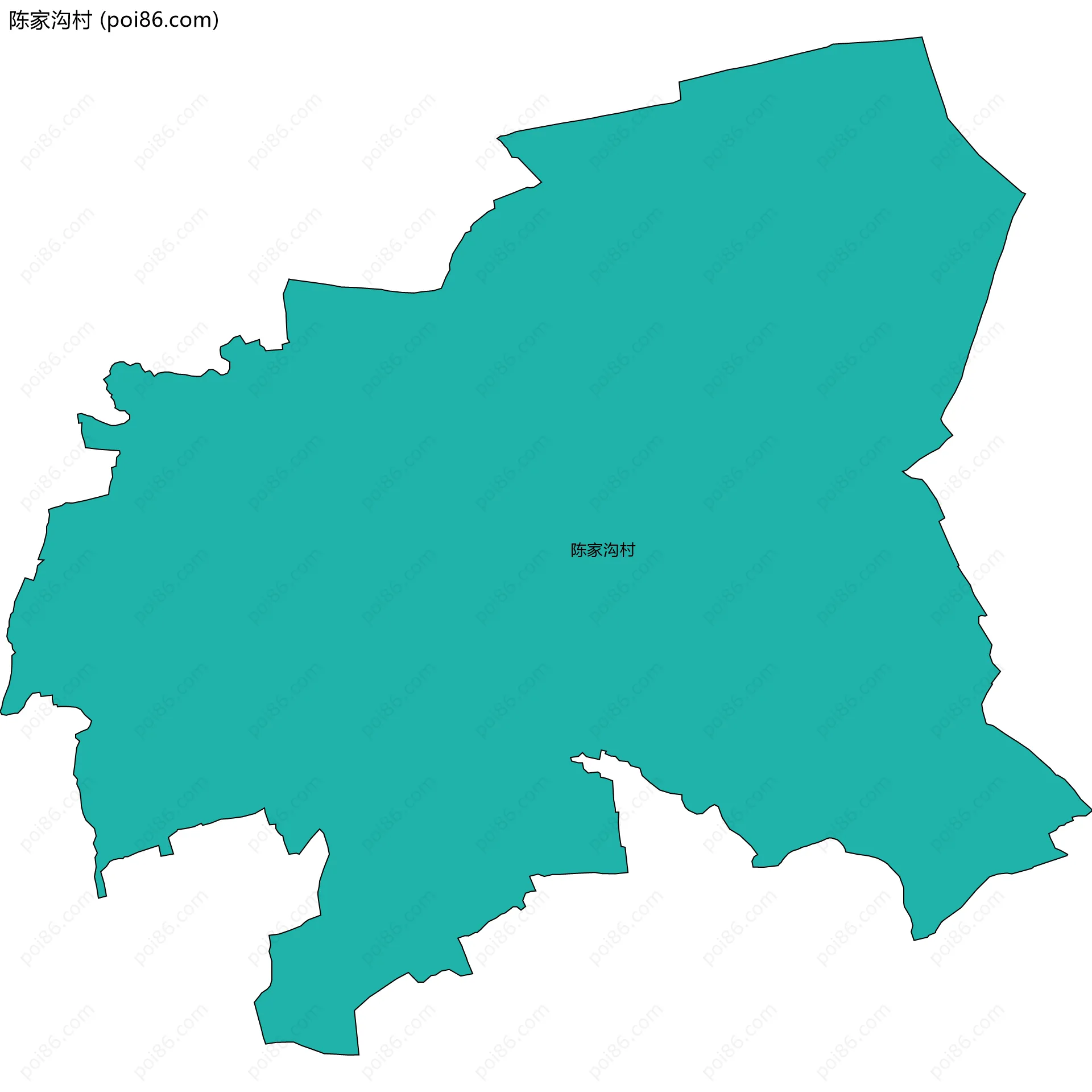 陈家沟村边界地图