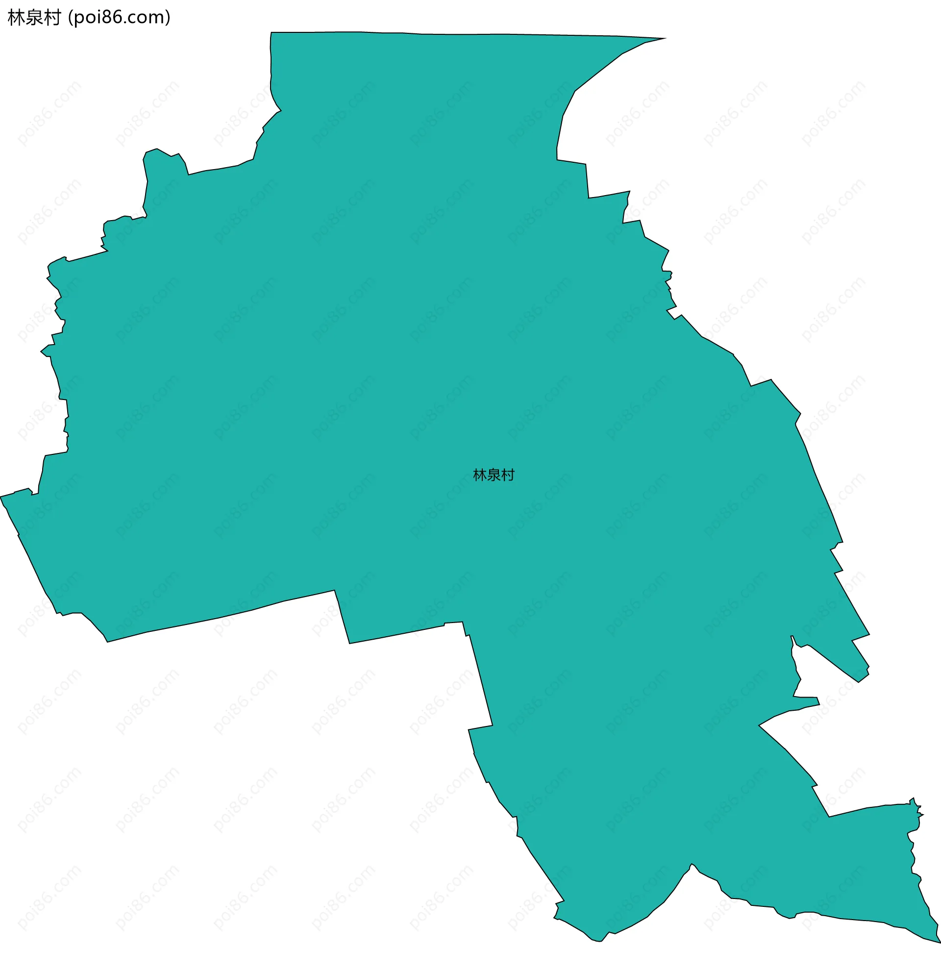 林泉村边界地图