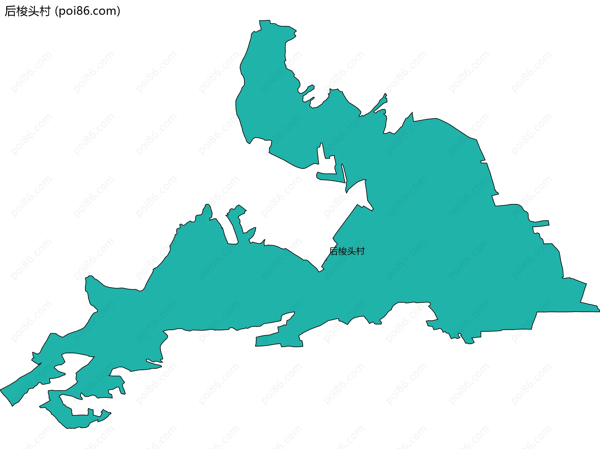 后梭头村边界地图