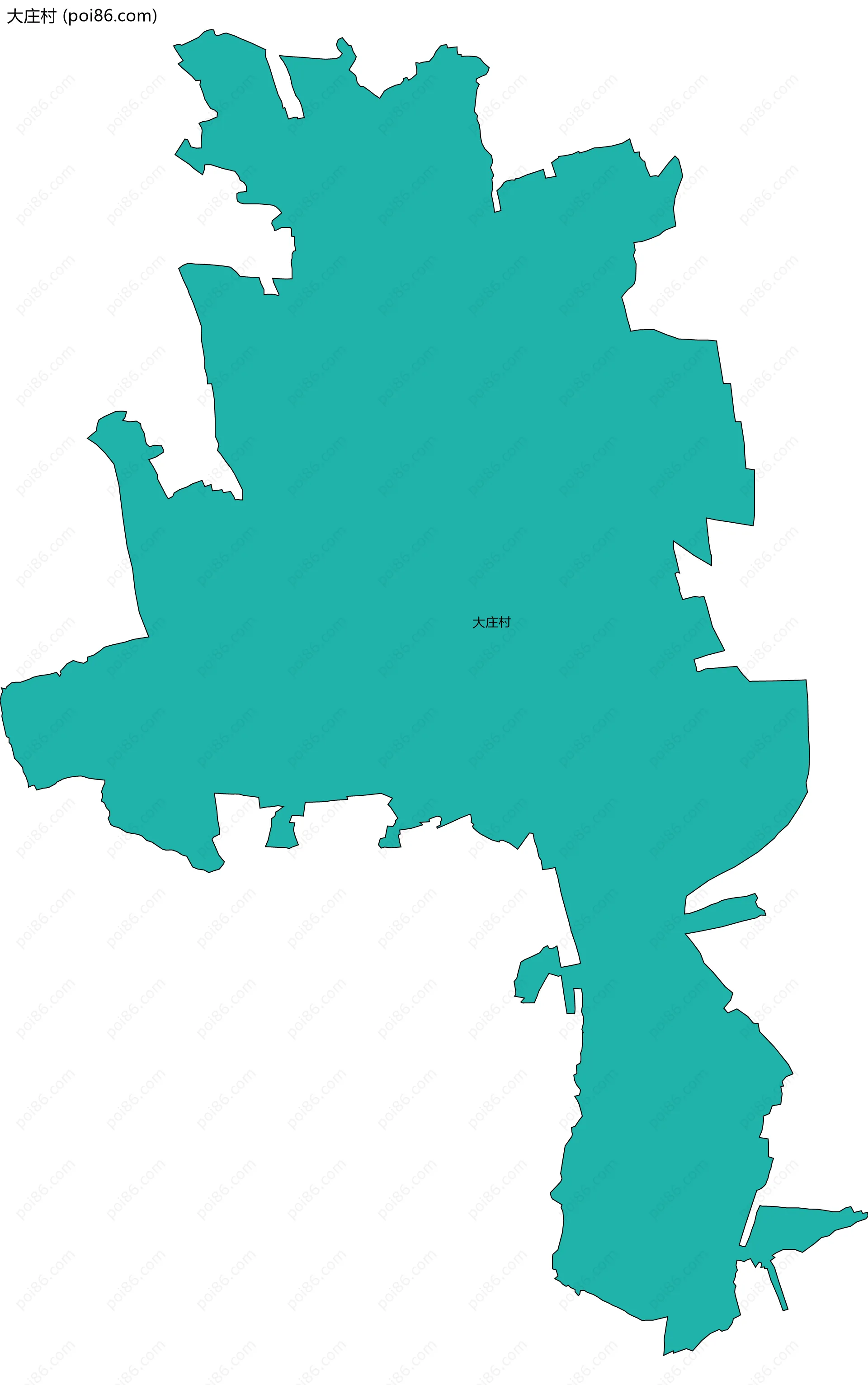 大庄村边界地图