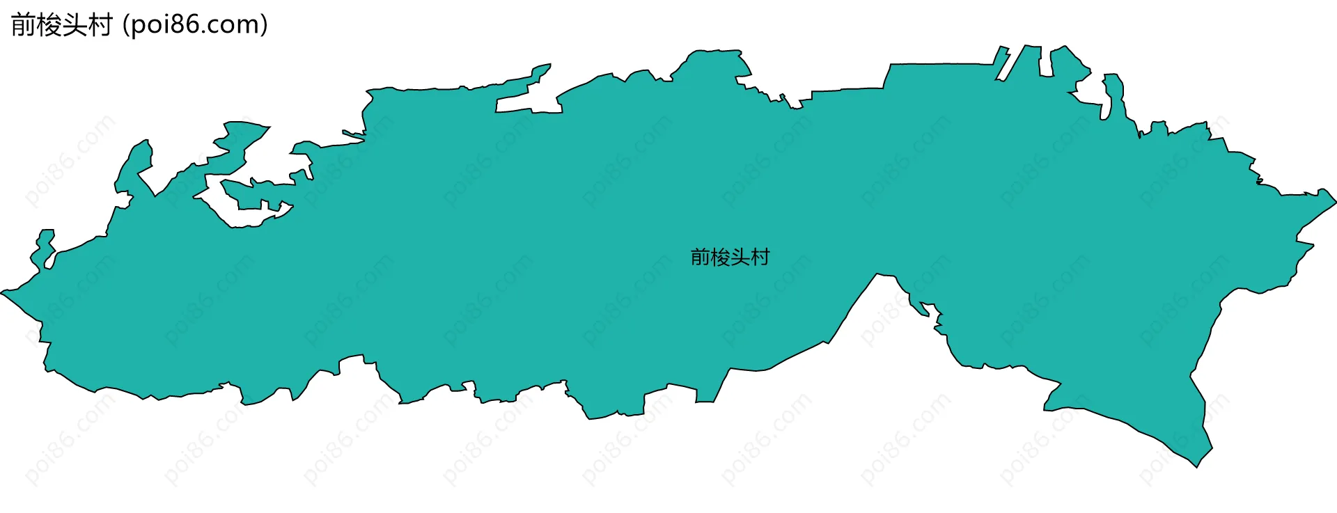 前梭头村边界地图