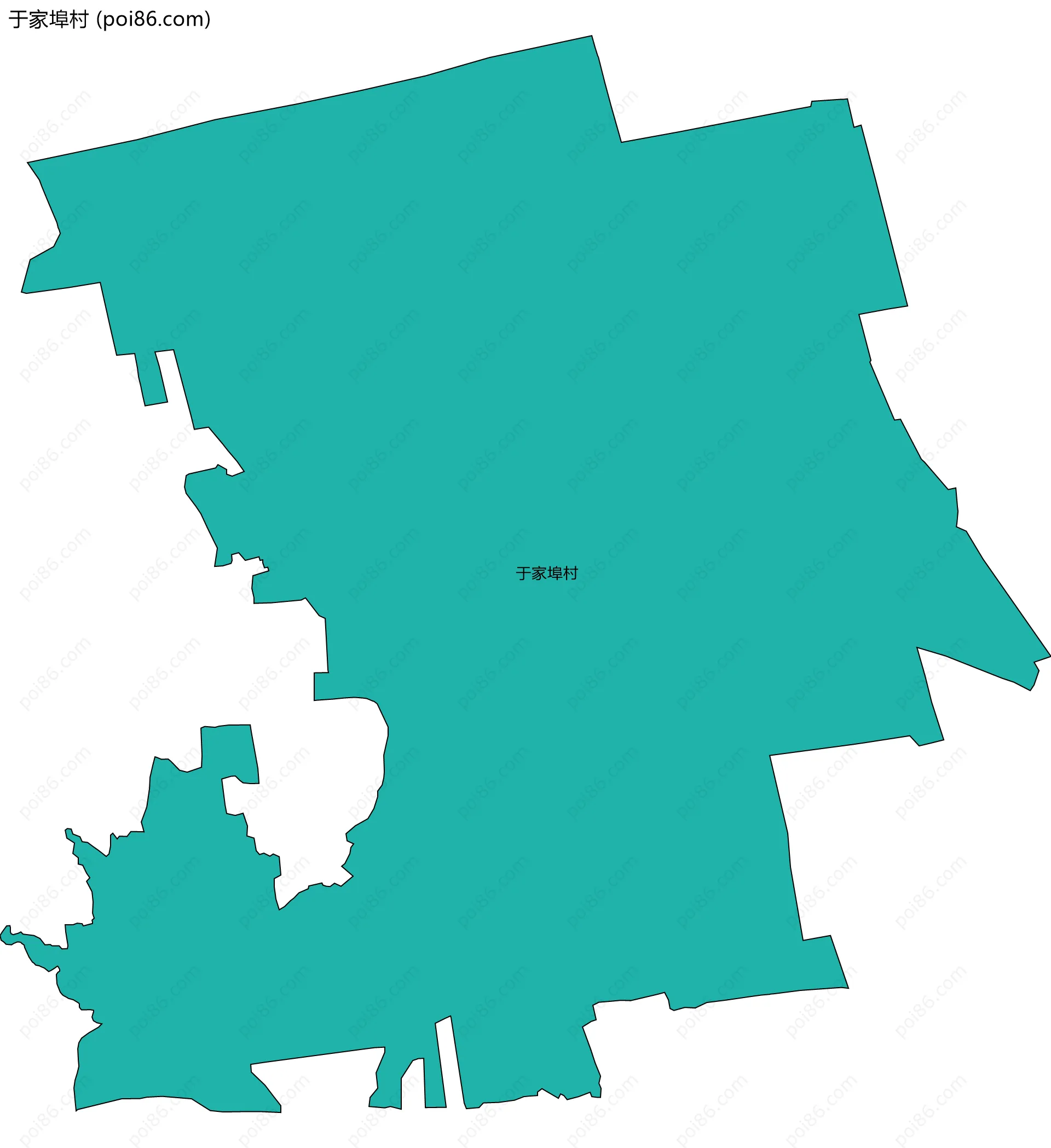 于家埠村边界地图