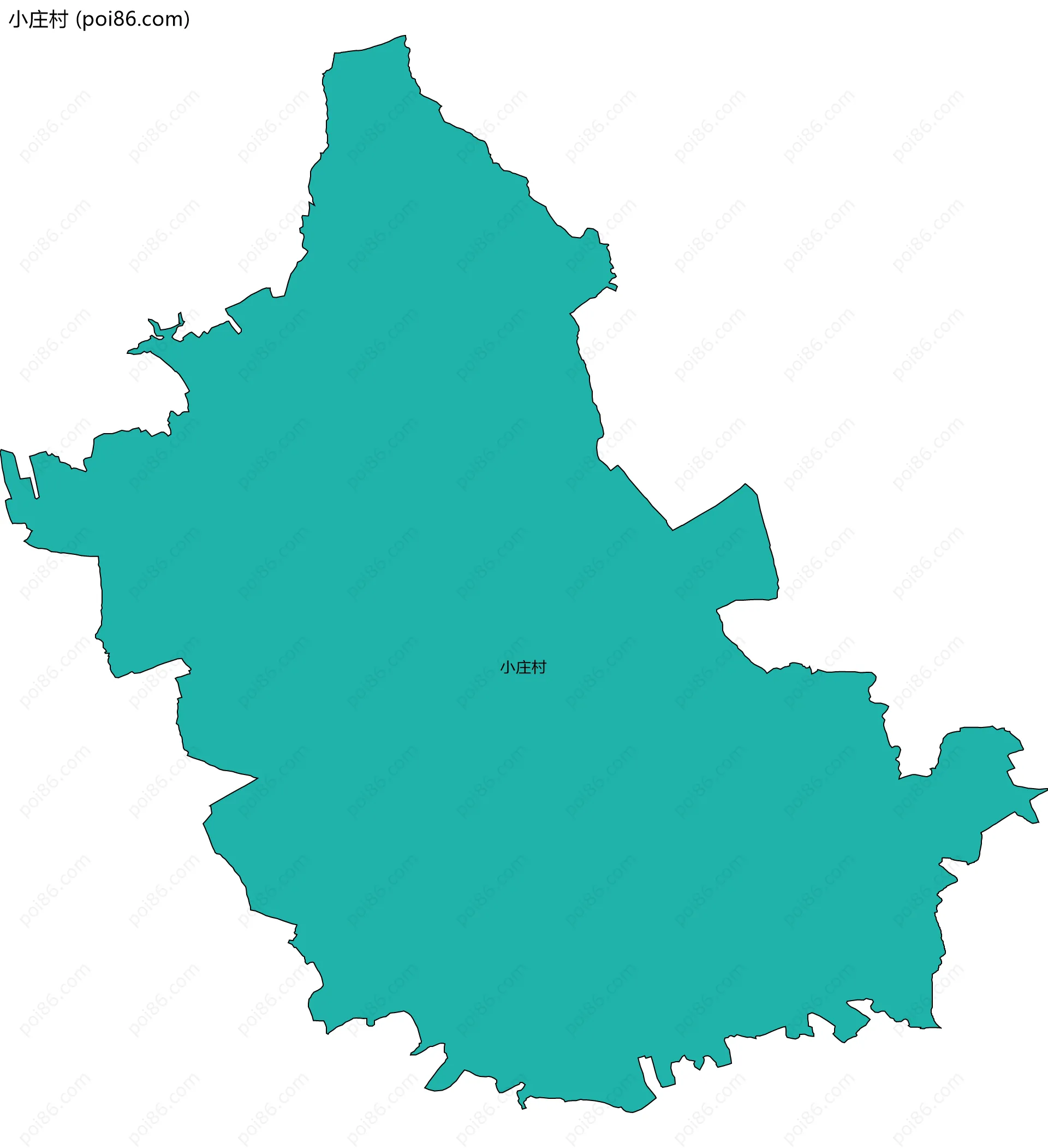 小庄村边界地图