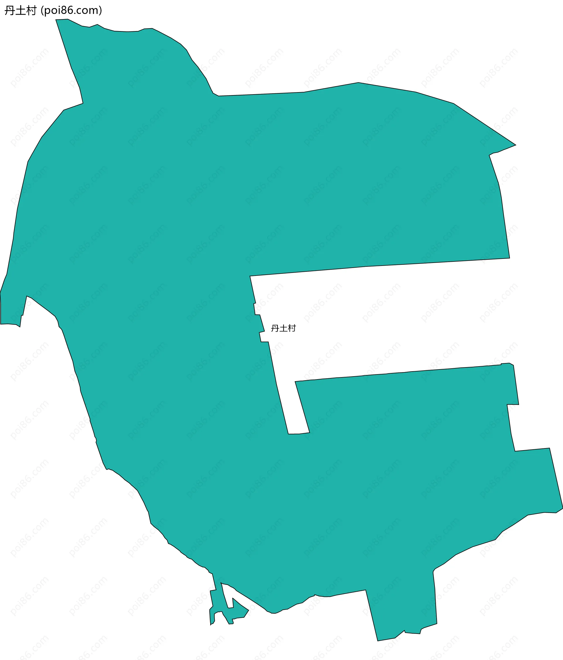 丹土村边界地图