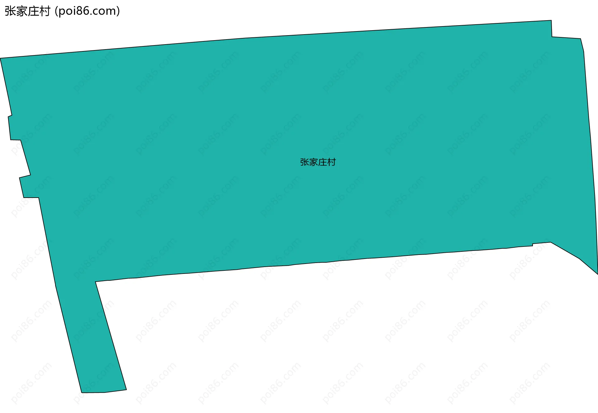 张家庄村边界地图