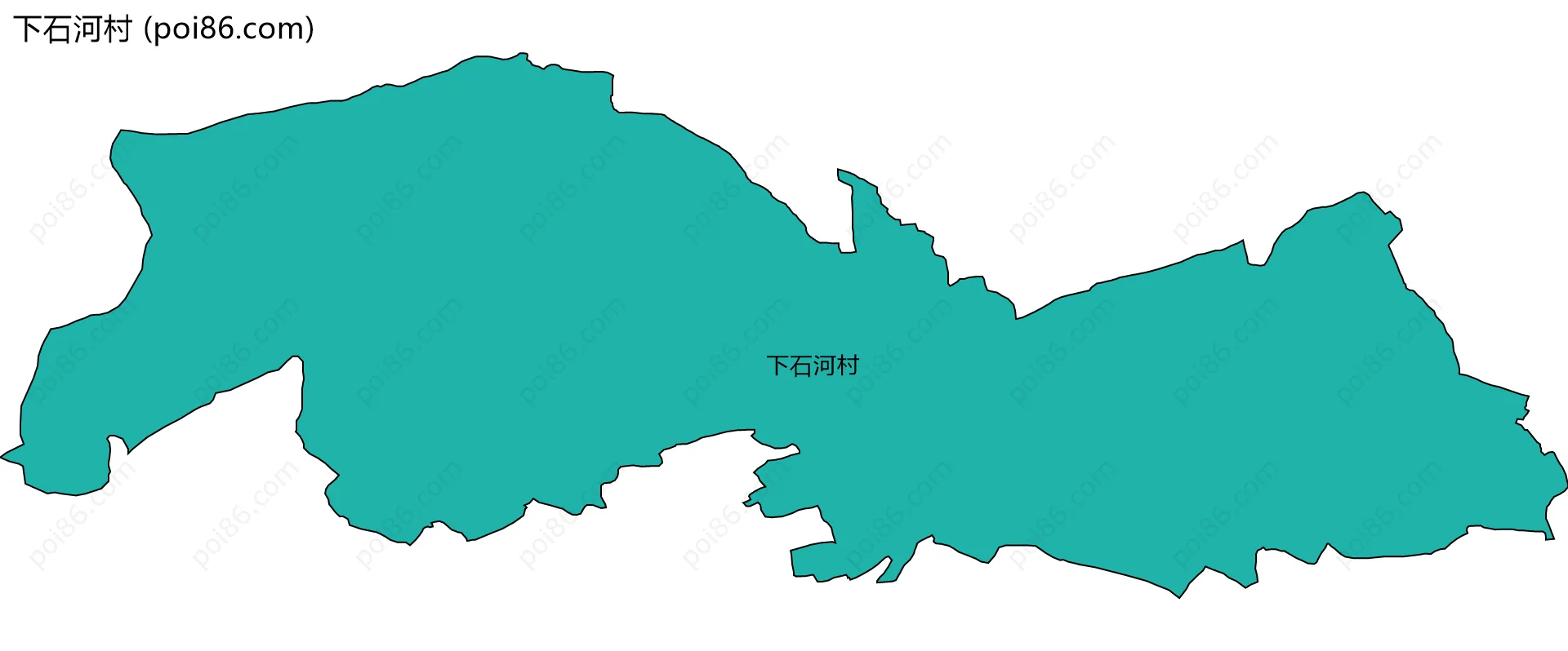 下石河村边界地图