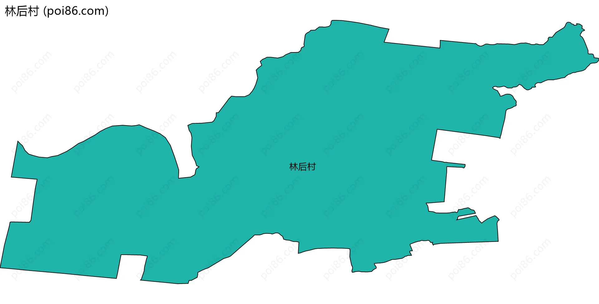 林后村边界地图