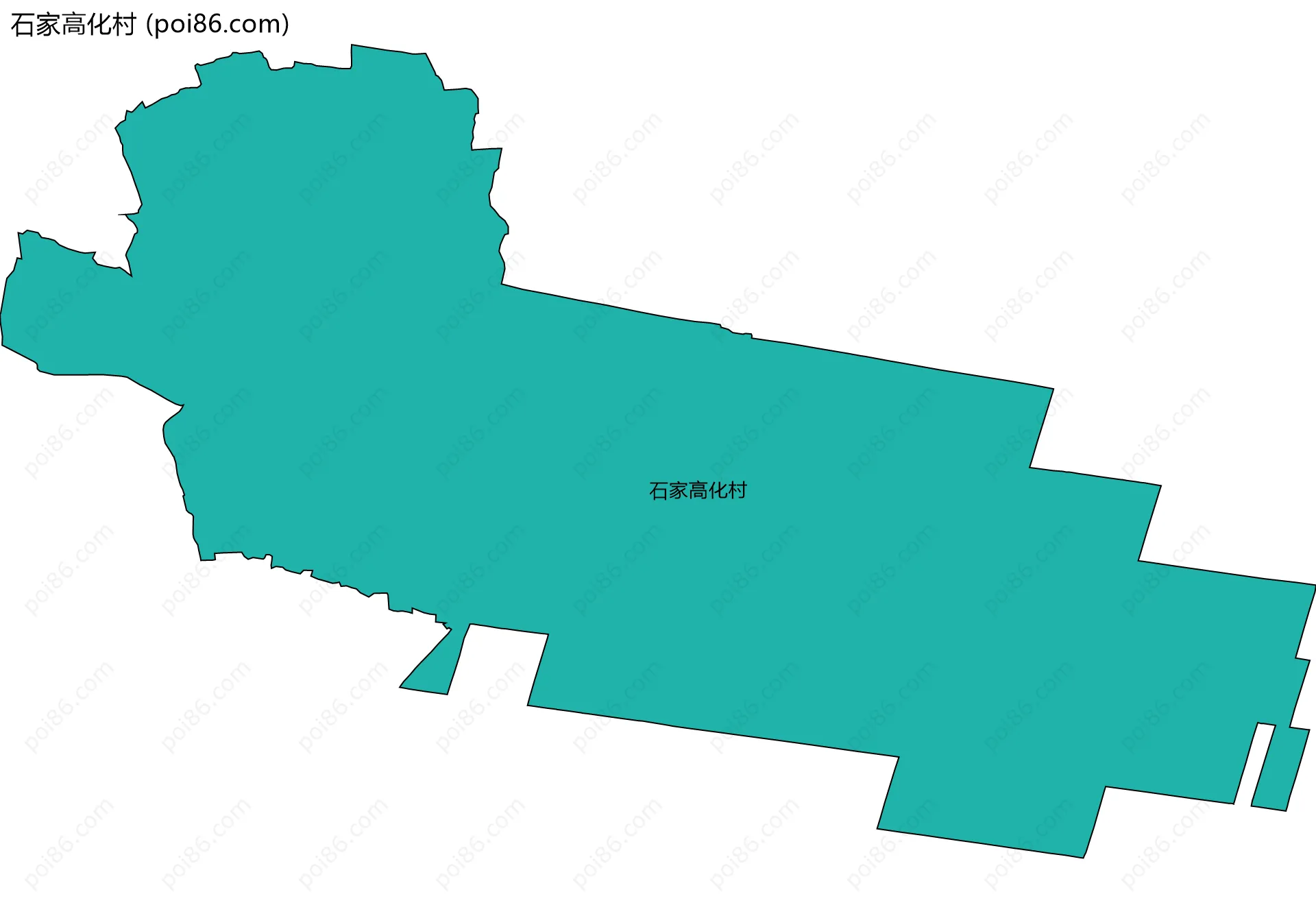 石家高化村边界地图