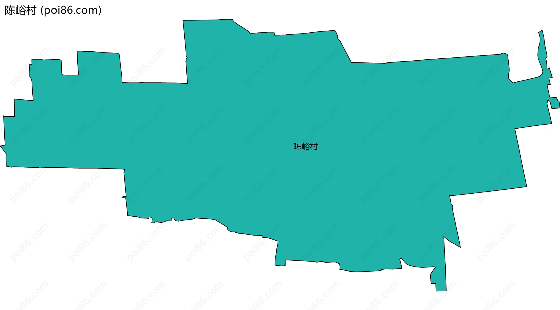 陈峪村边界地图