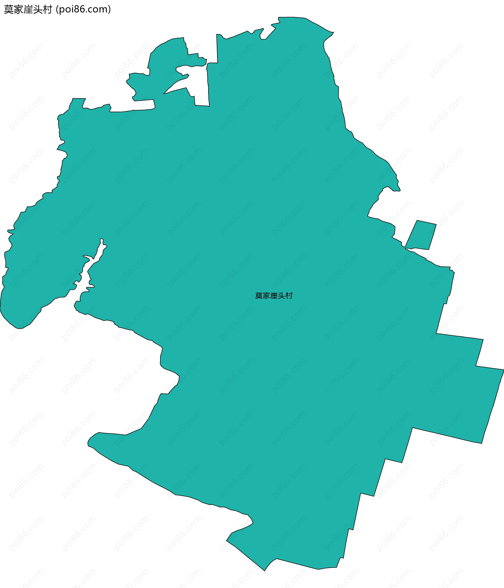 莫家崖头村边界地图
