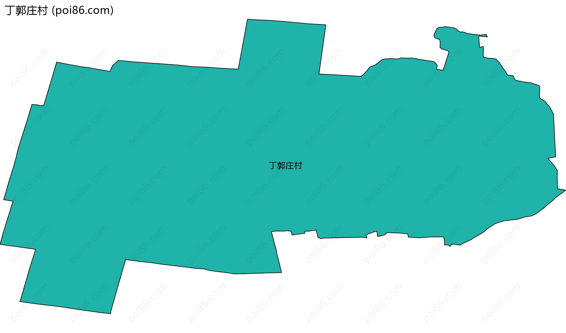 丁郭庄村边界地图