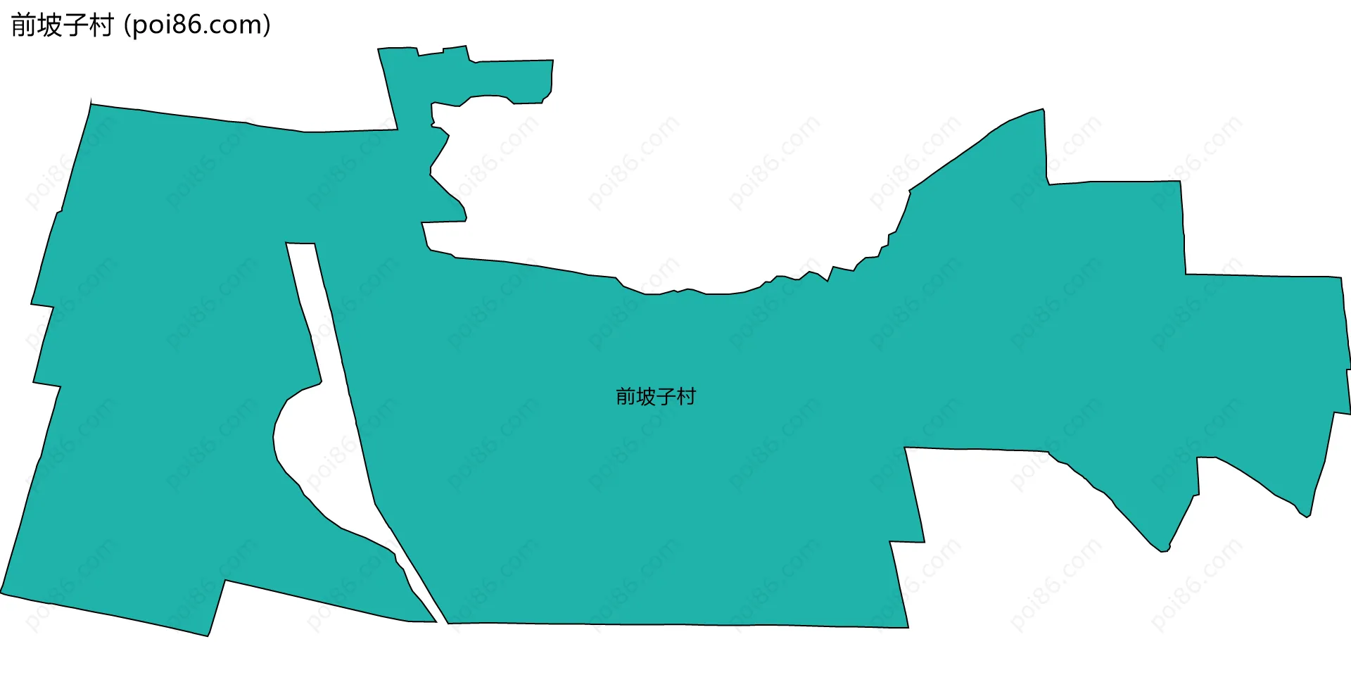 前坡子村边界地图