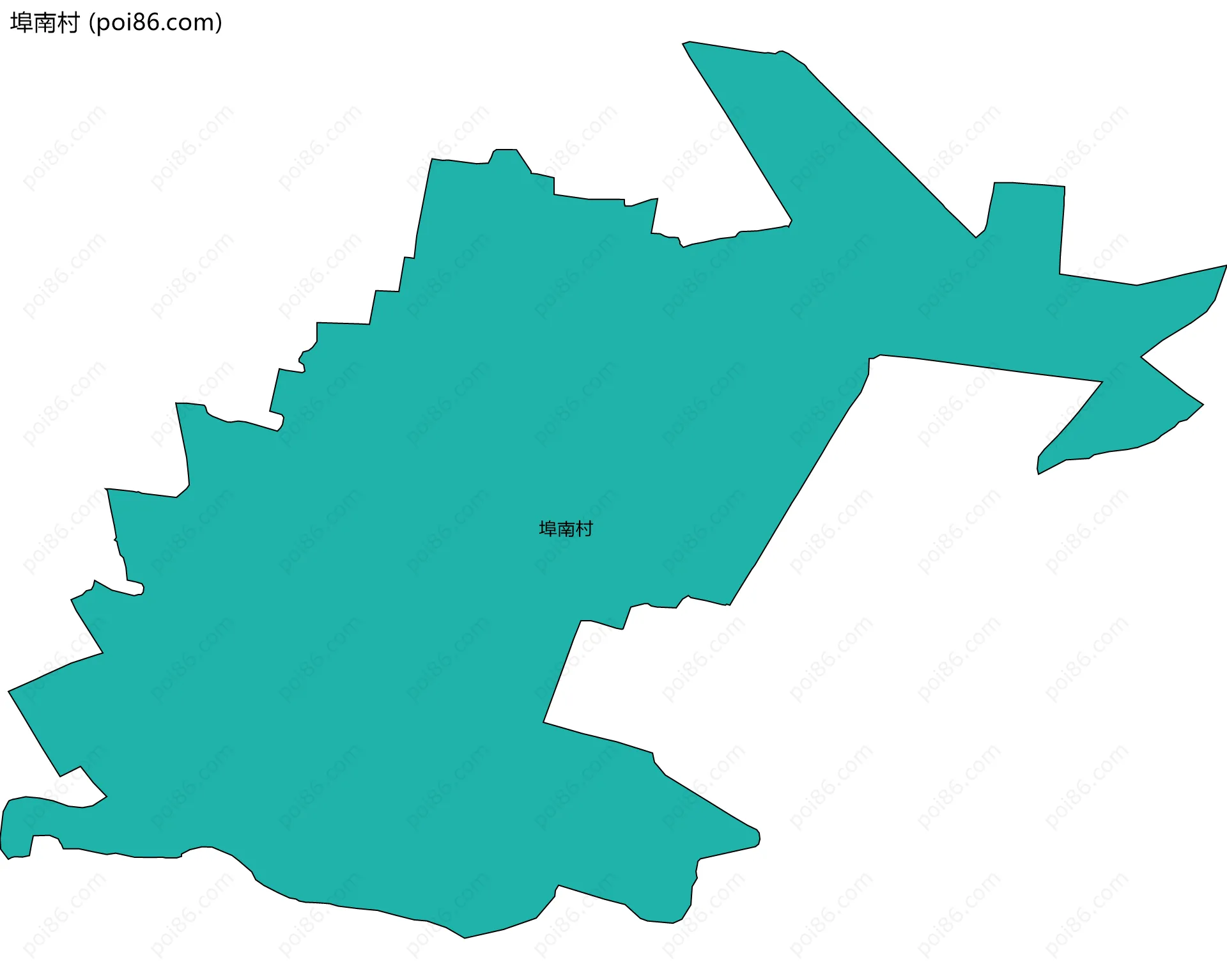 埠南村边界地图