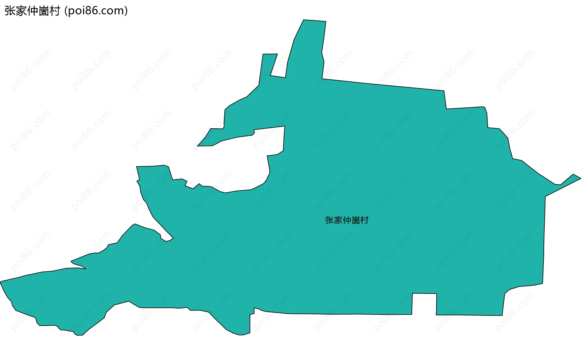 张家仲崮村边界地图