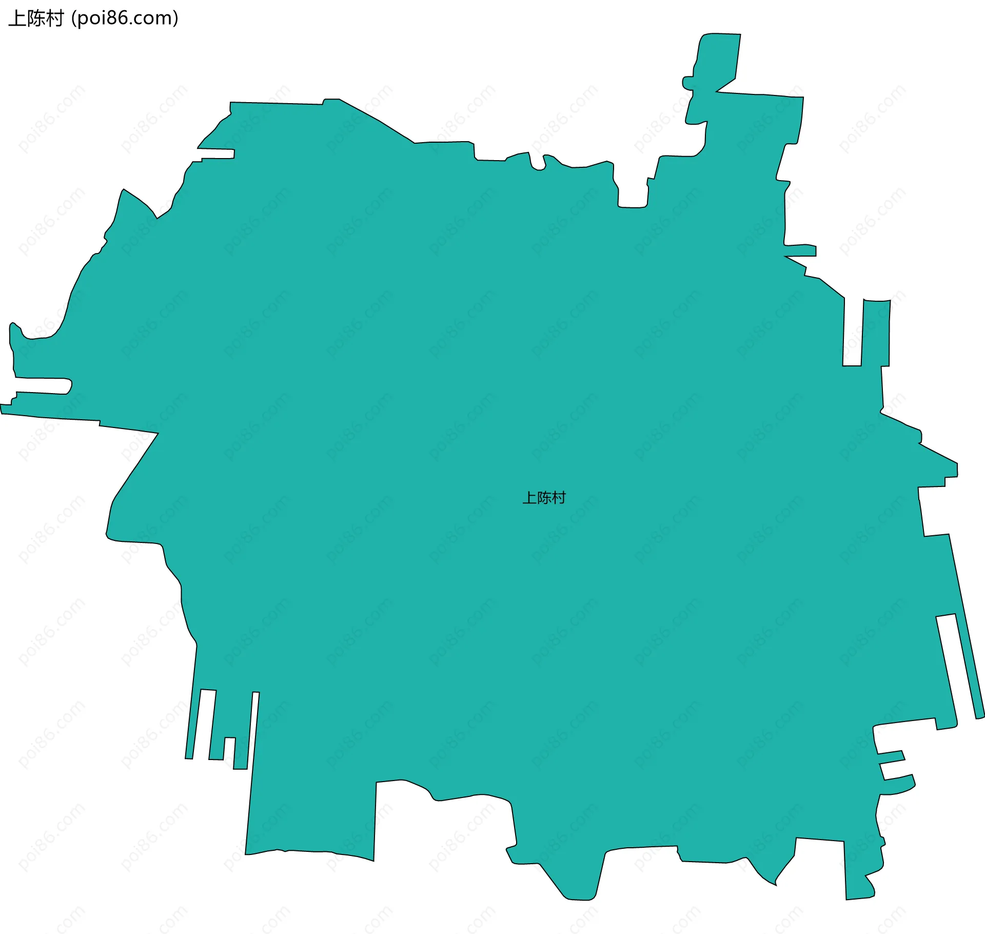 上陈村边界地图