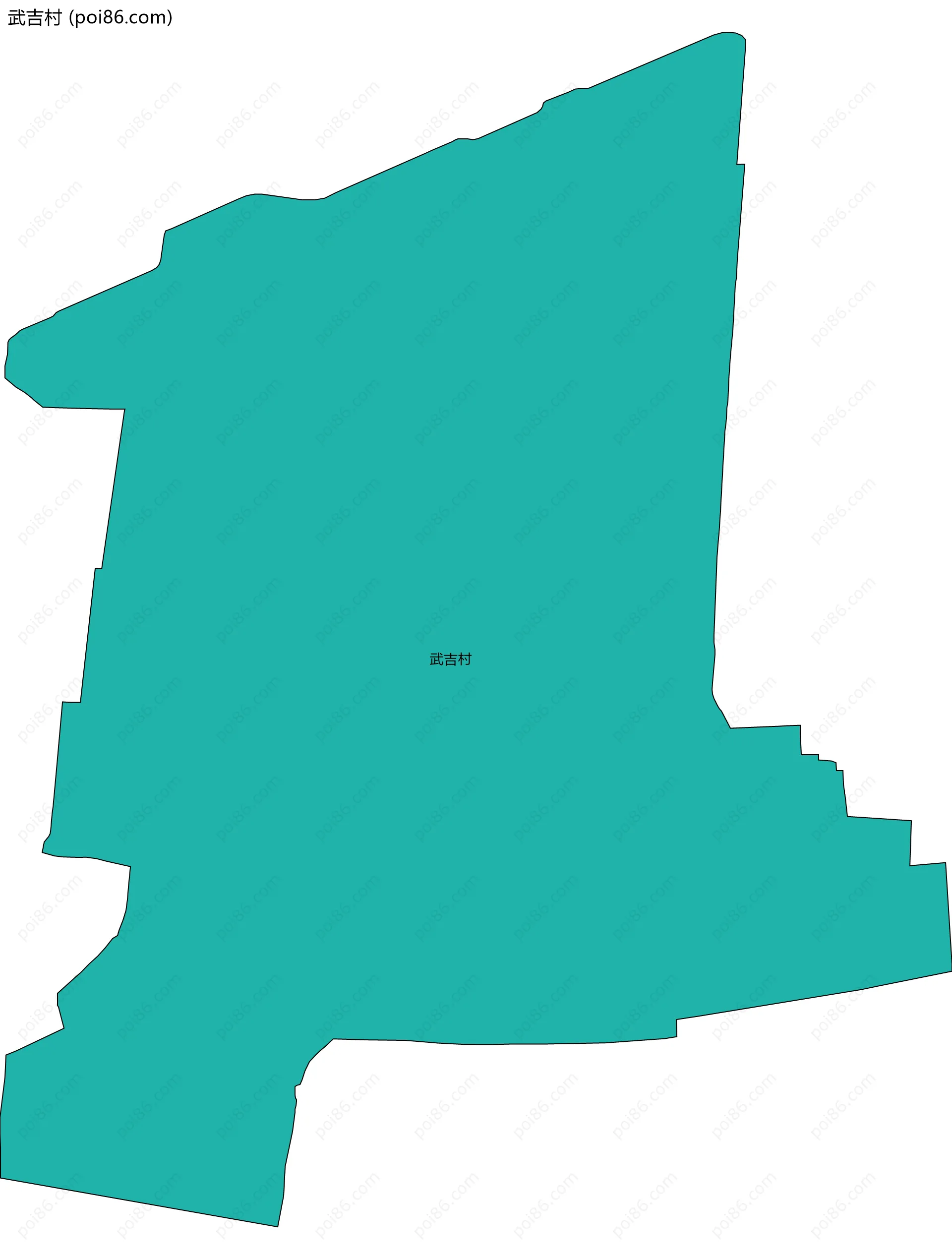 武吉村边界地图