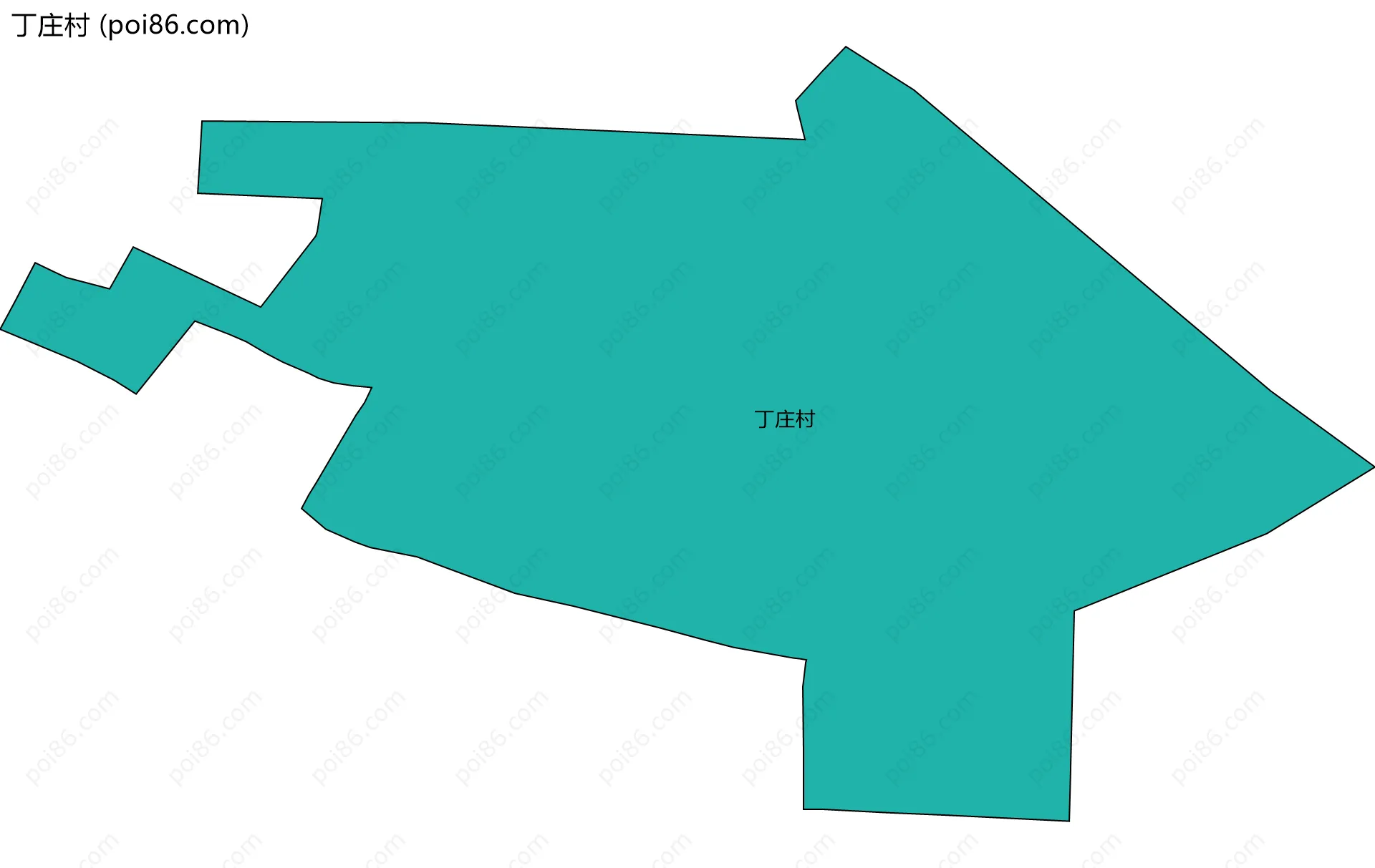 丁庄村边界地图