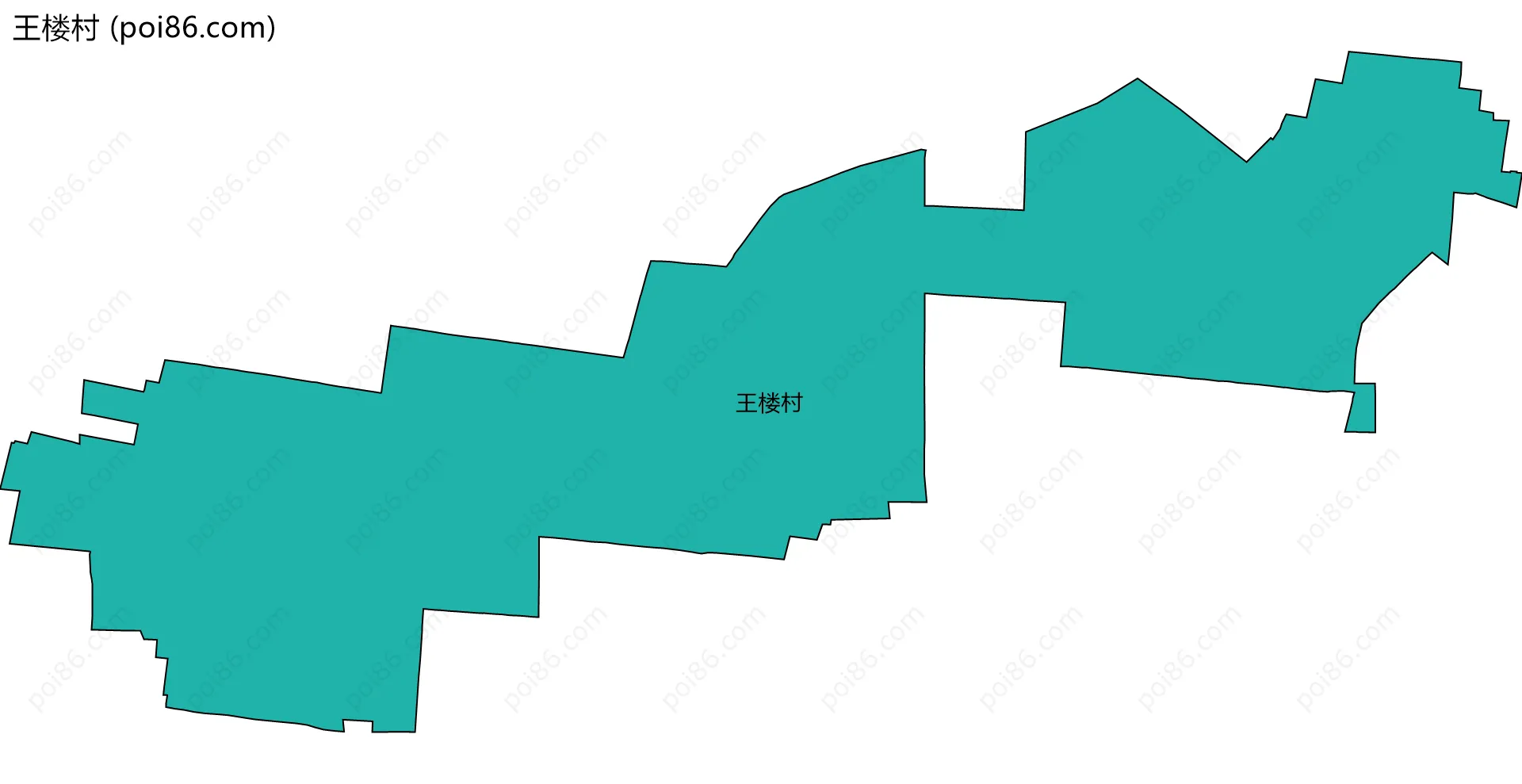 王楼村边界地图