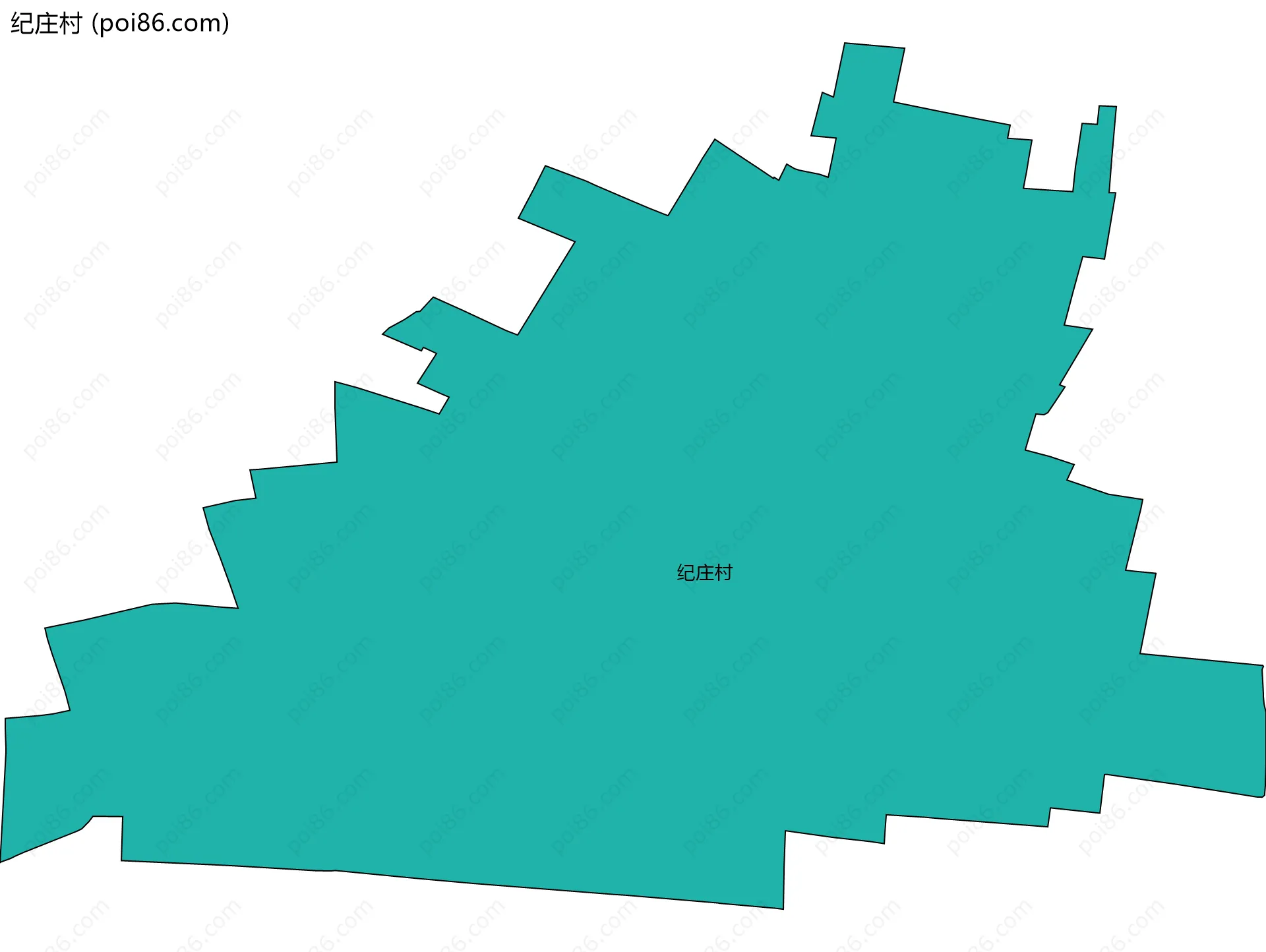 纪庄村边界地图