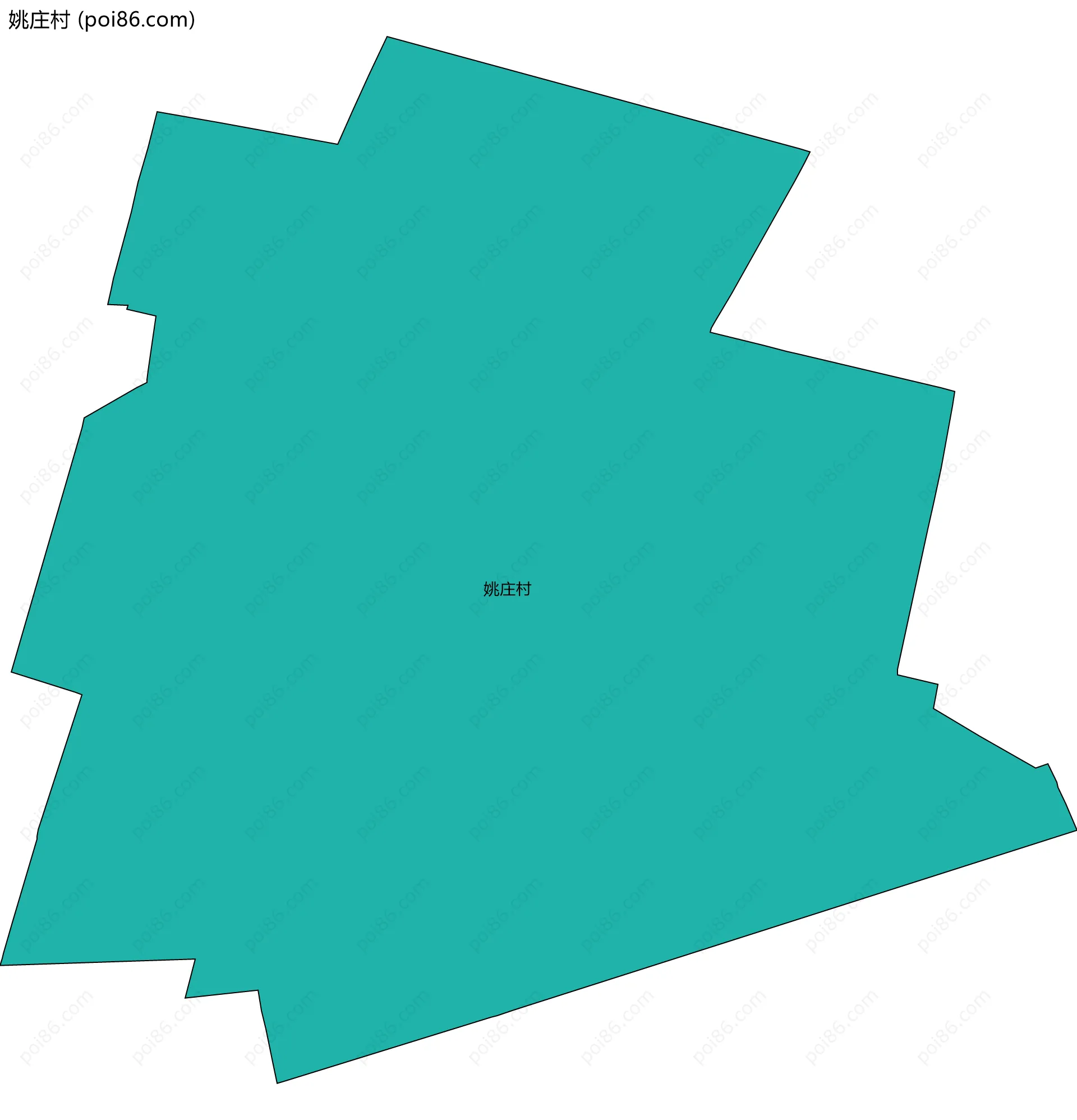 姚庄村边界地图