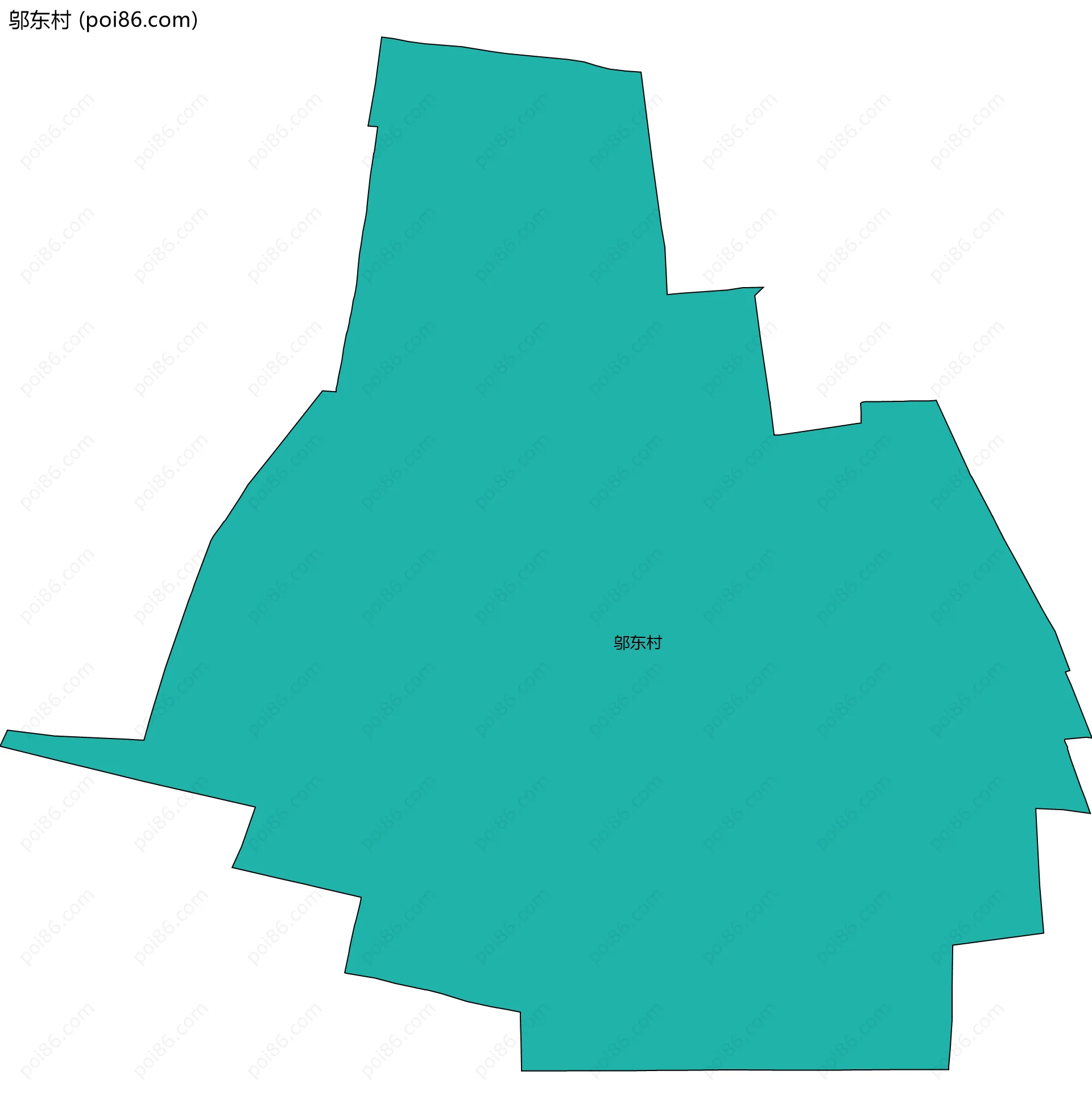 邬东村边界地图