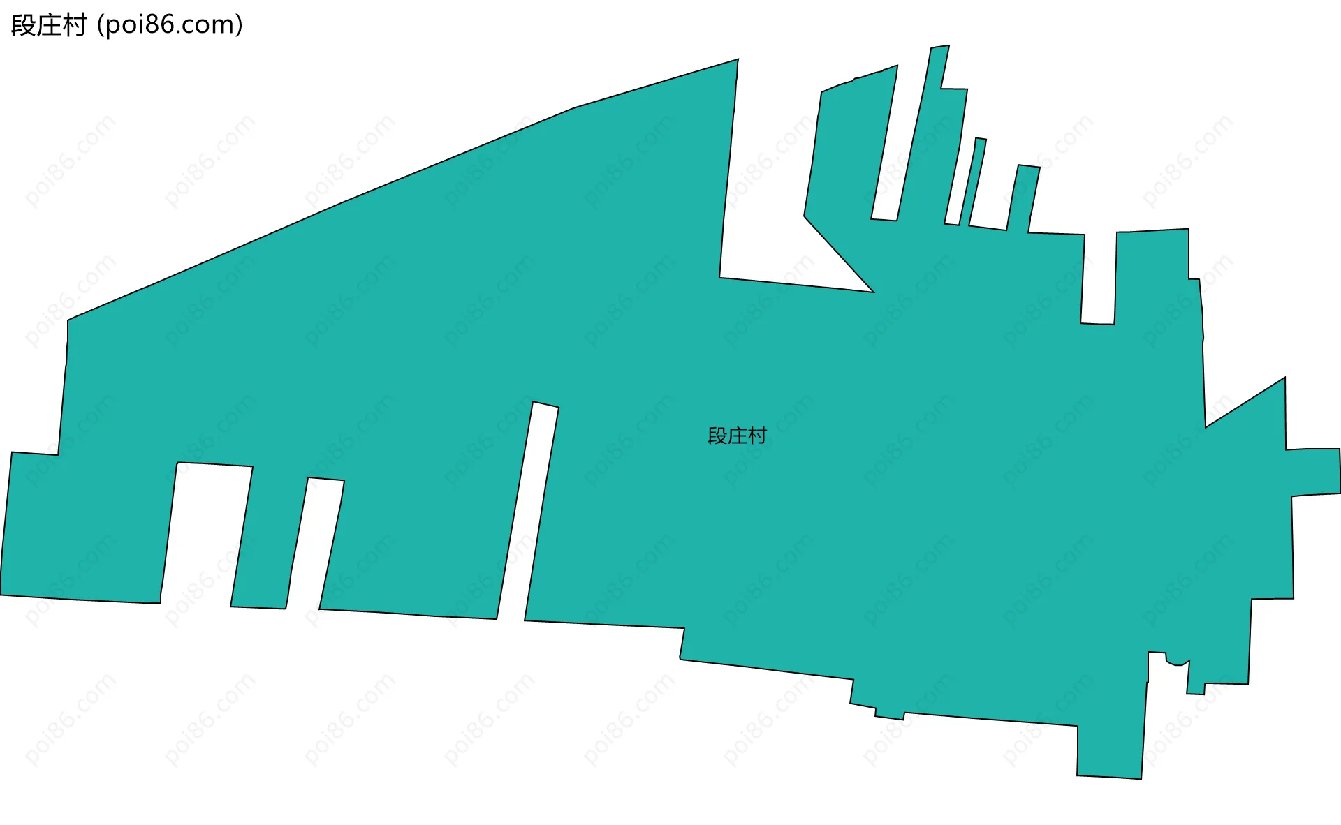 段庄村边界地图