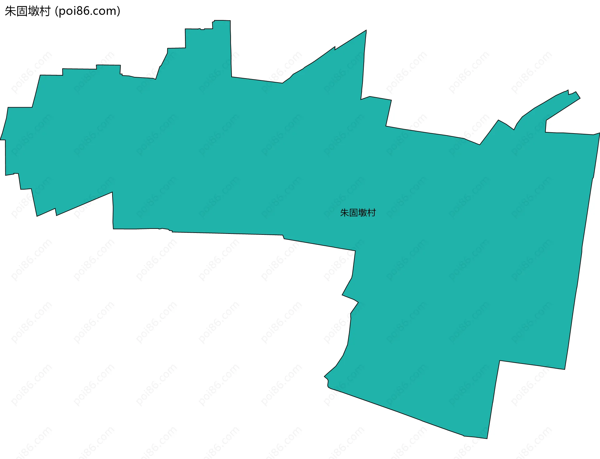 朱固墩村边界地图