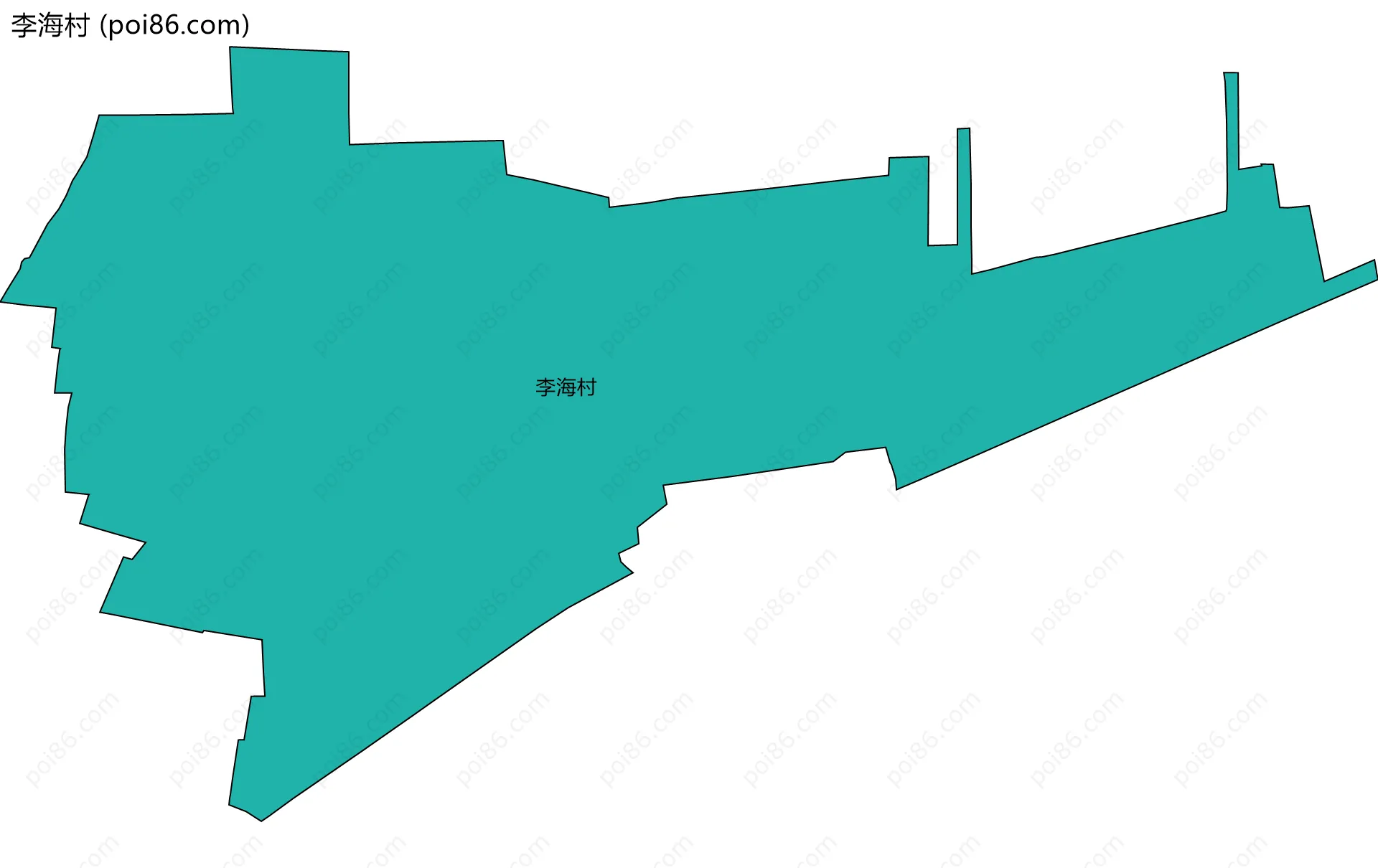 李海村边界地图
