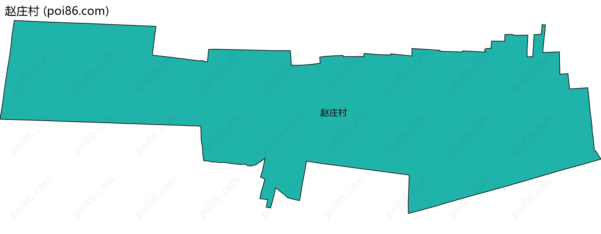 赵庄村边界地图