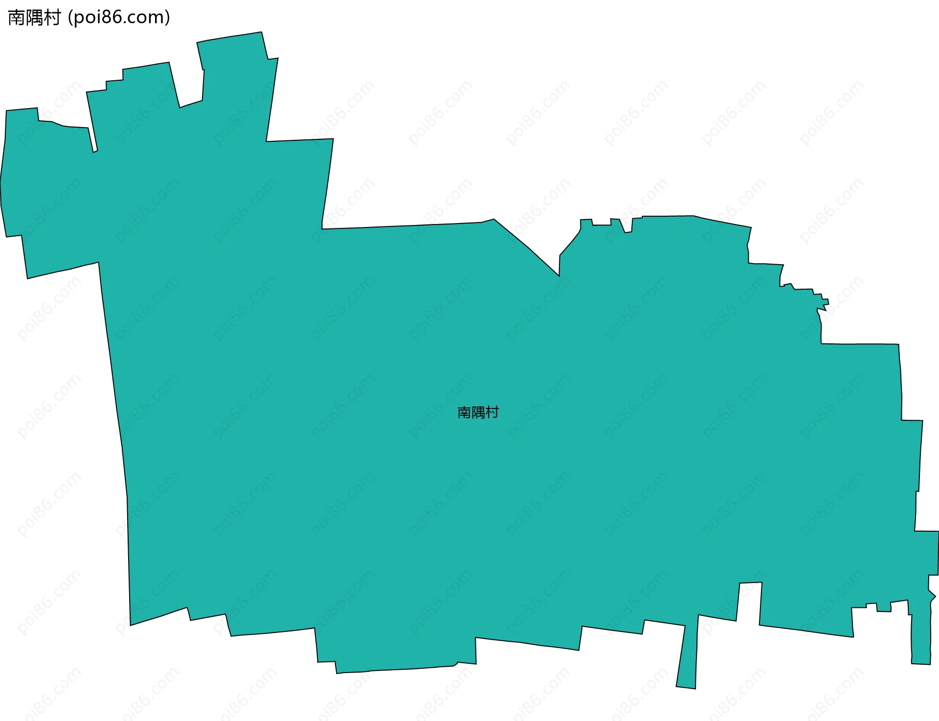 南隅村边界地图