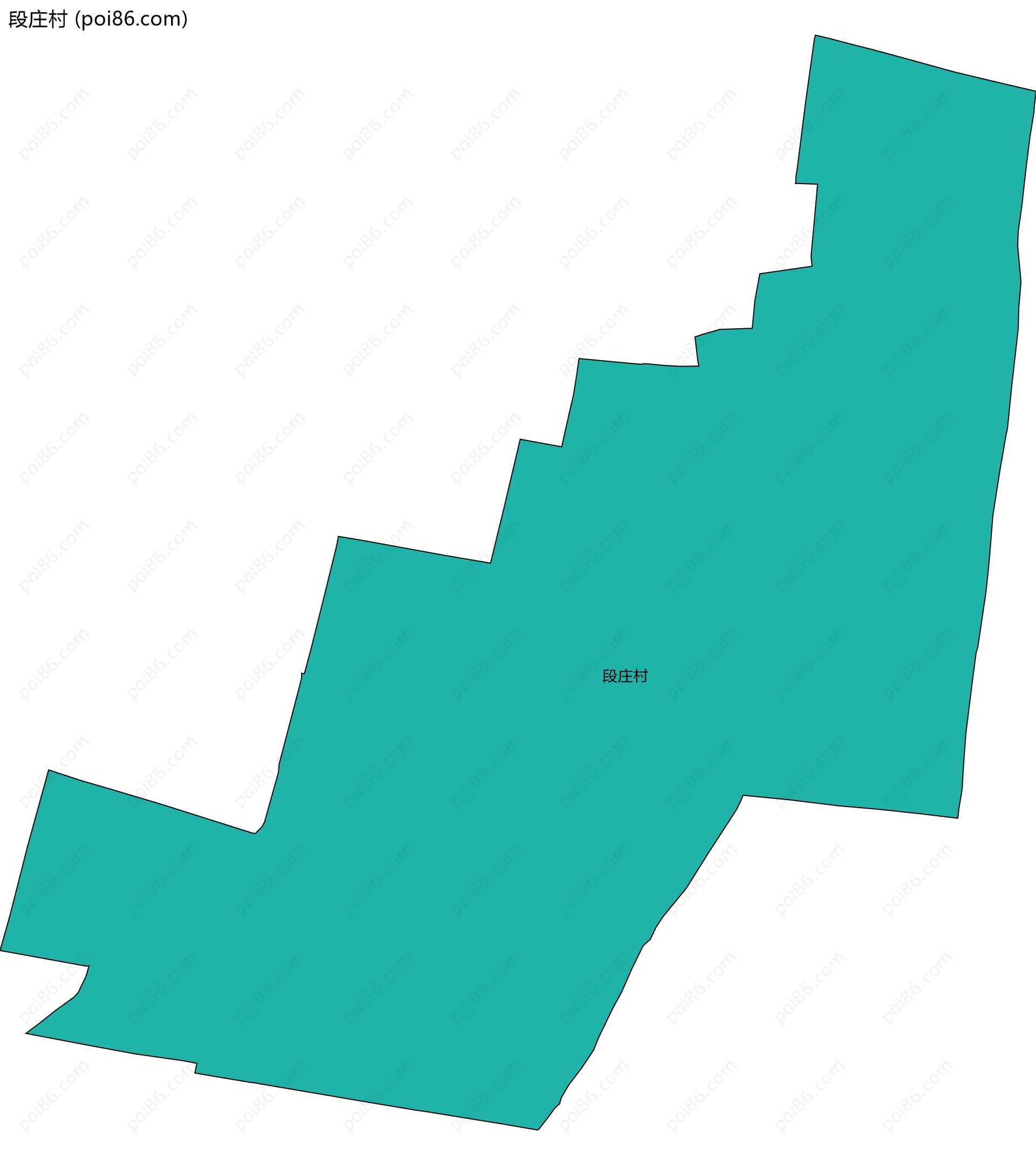 段庄村边界地图