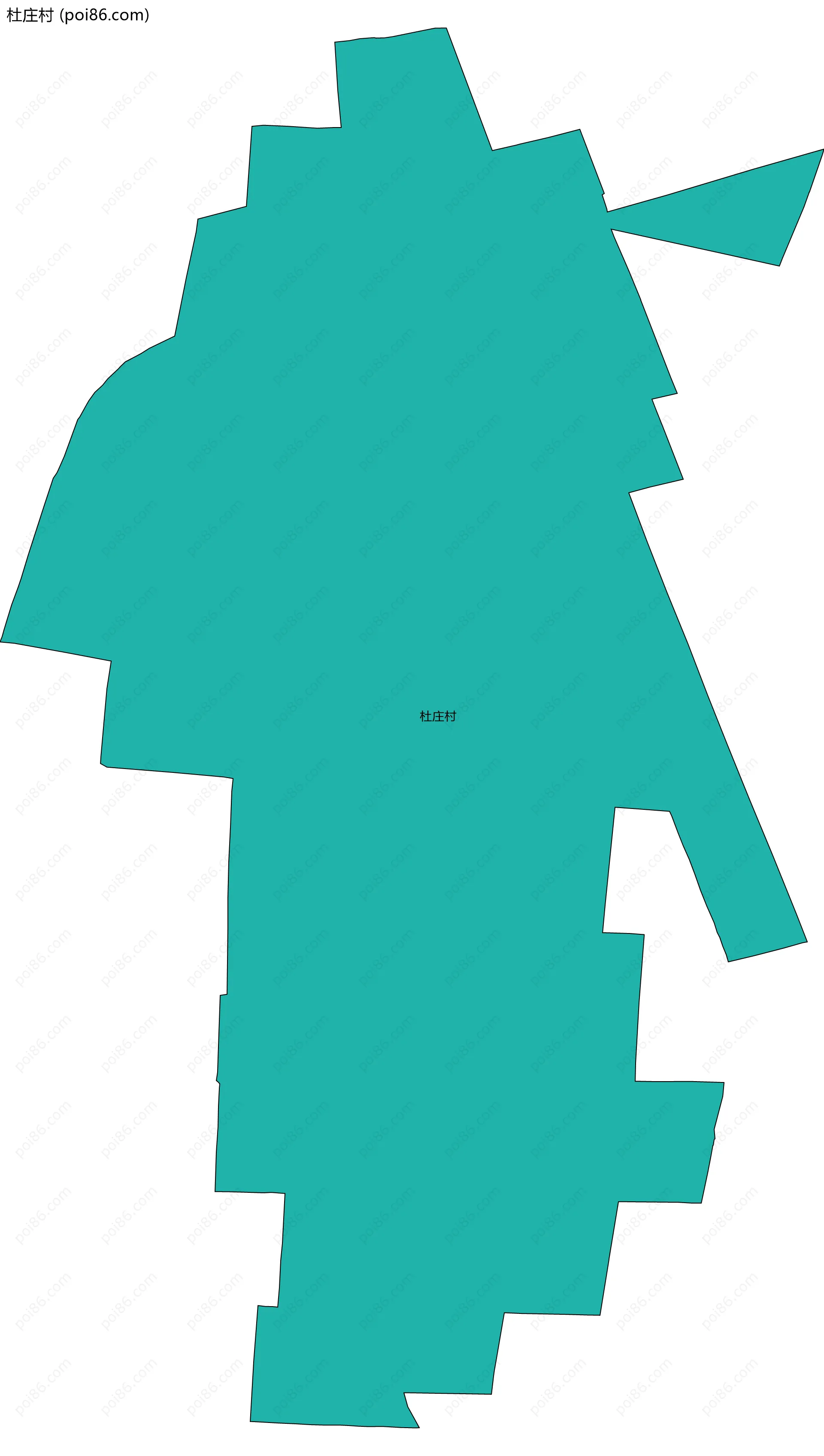 杜庄村边界地图