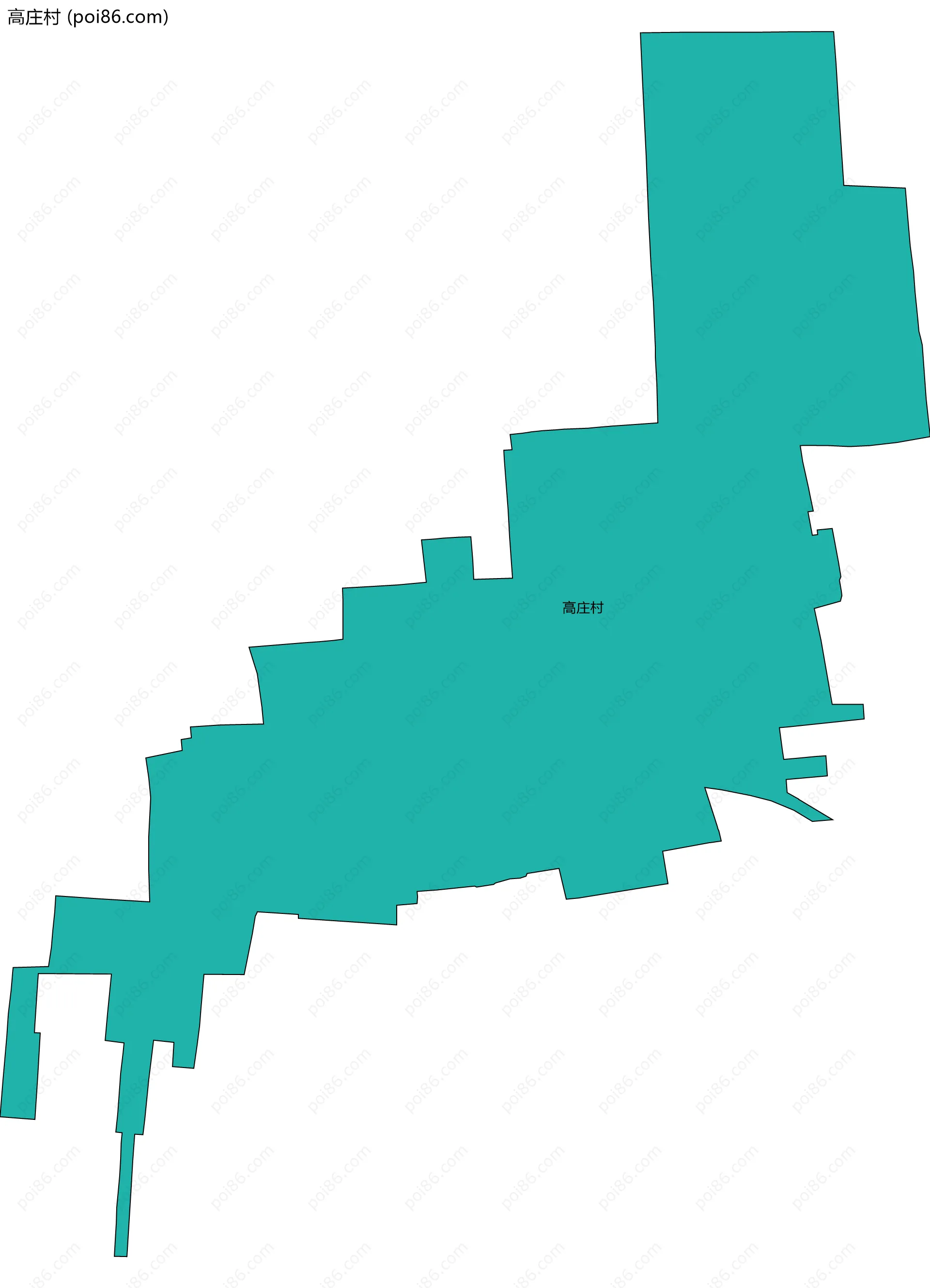高庄村边界地图