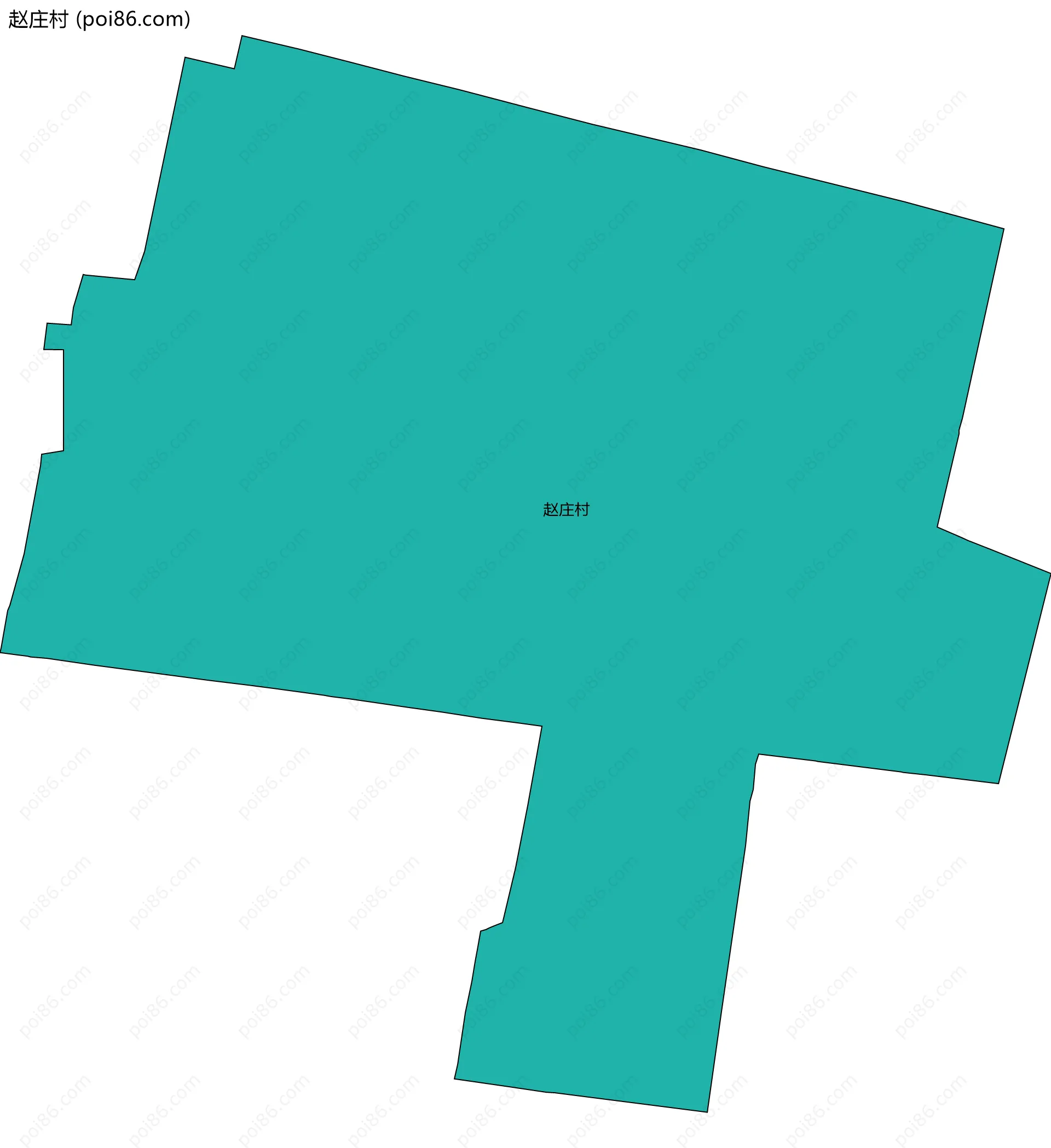 赵庄村边界地图
