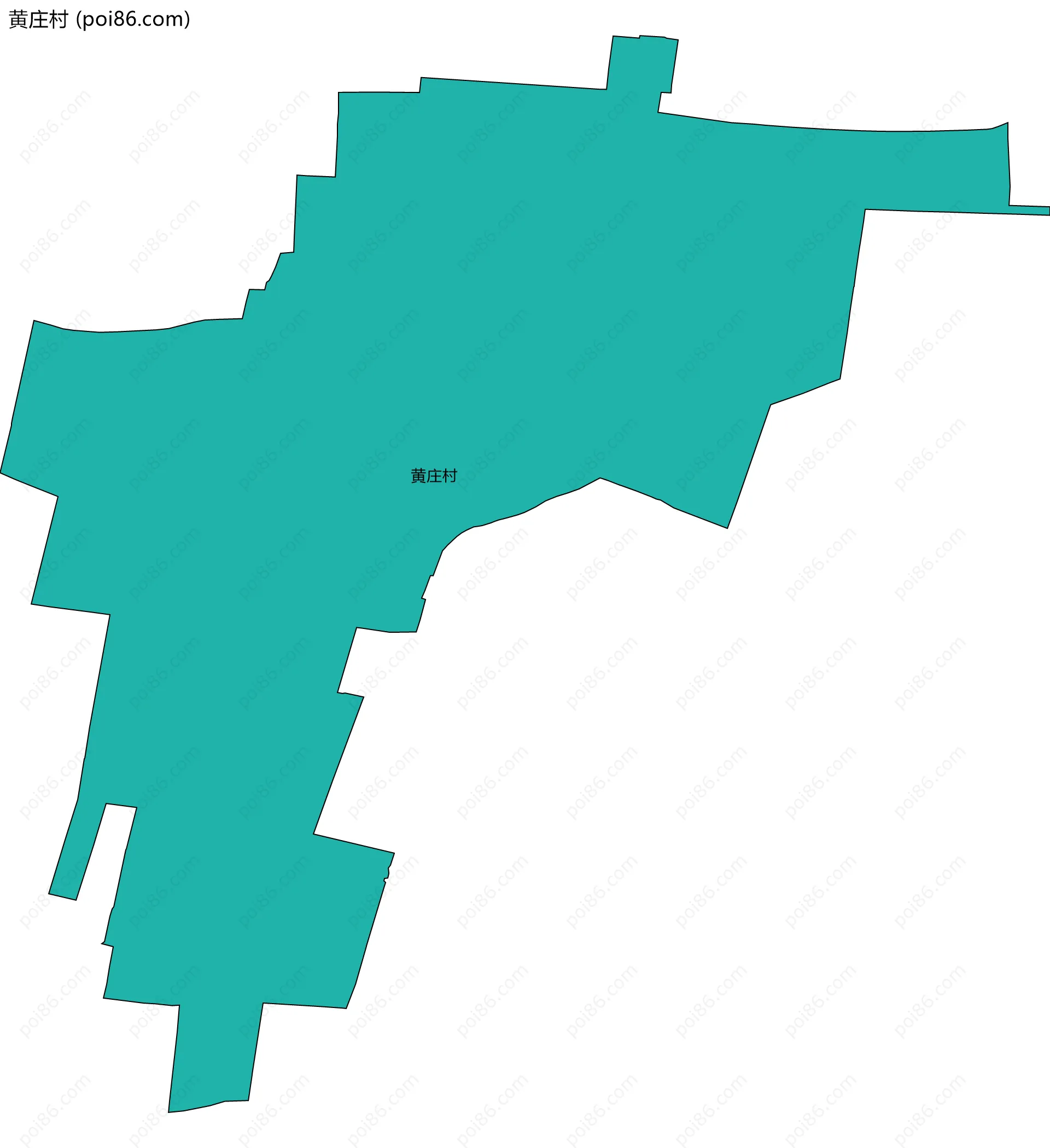 黄庄村边界地图