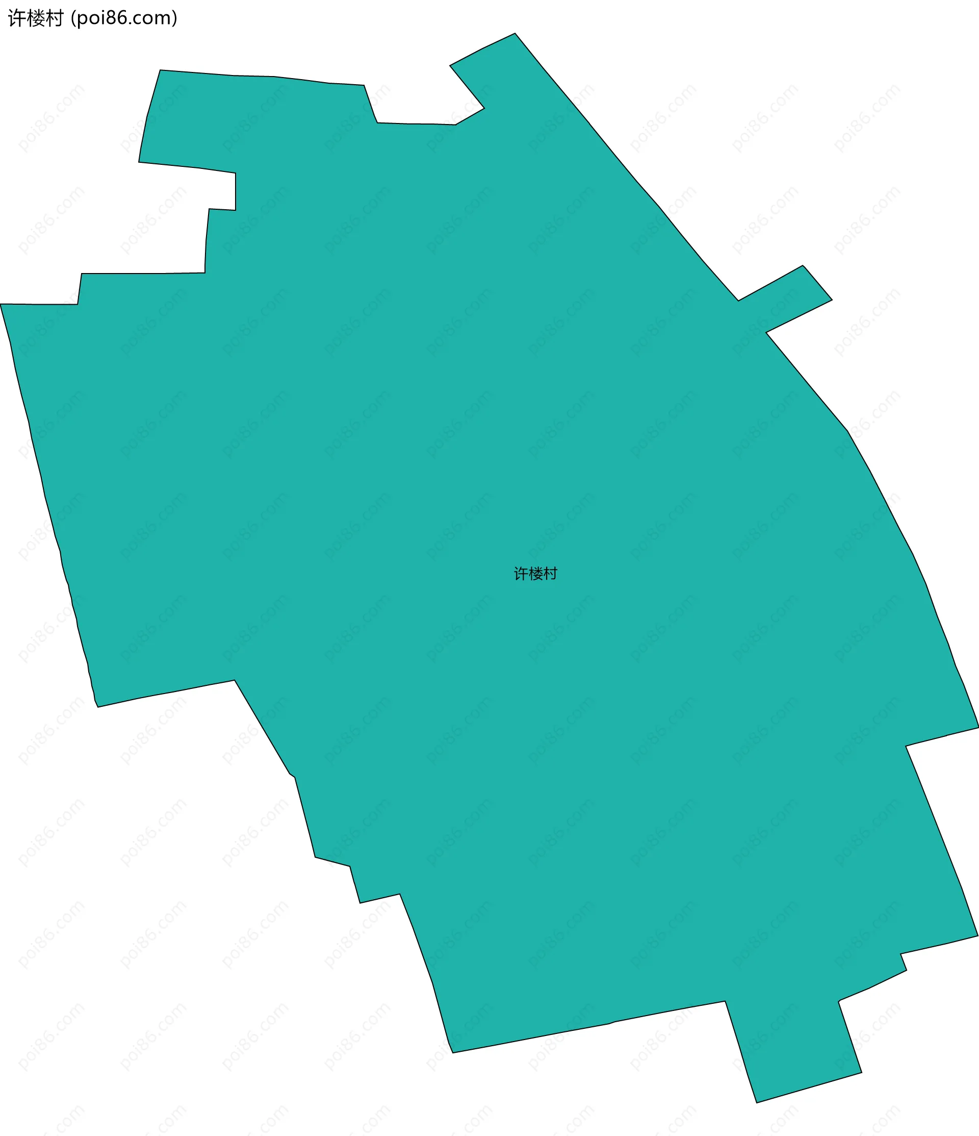 许楼村边界地图