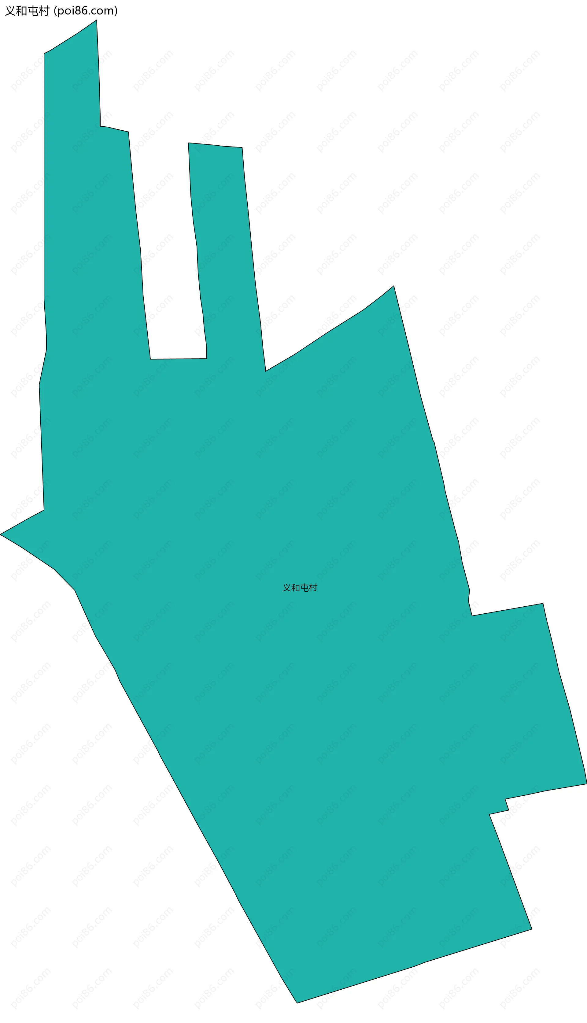 义和屯村边界地图