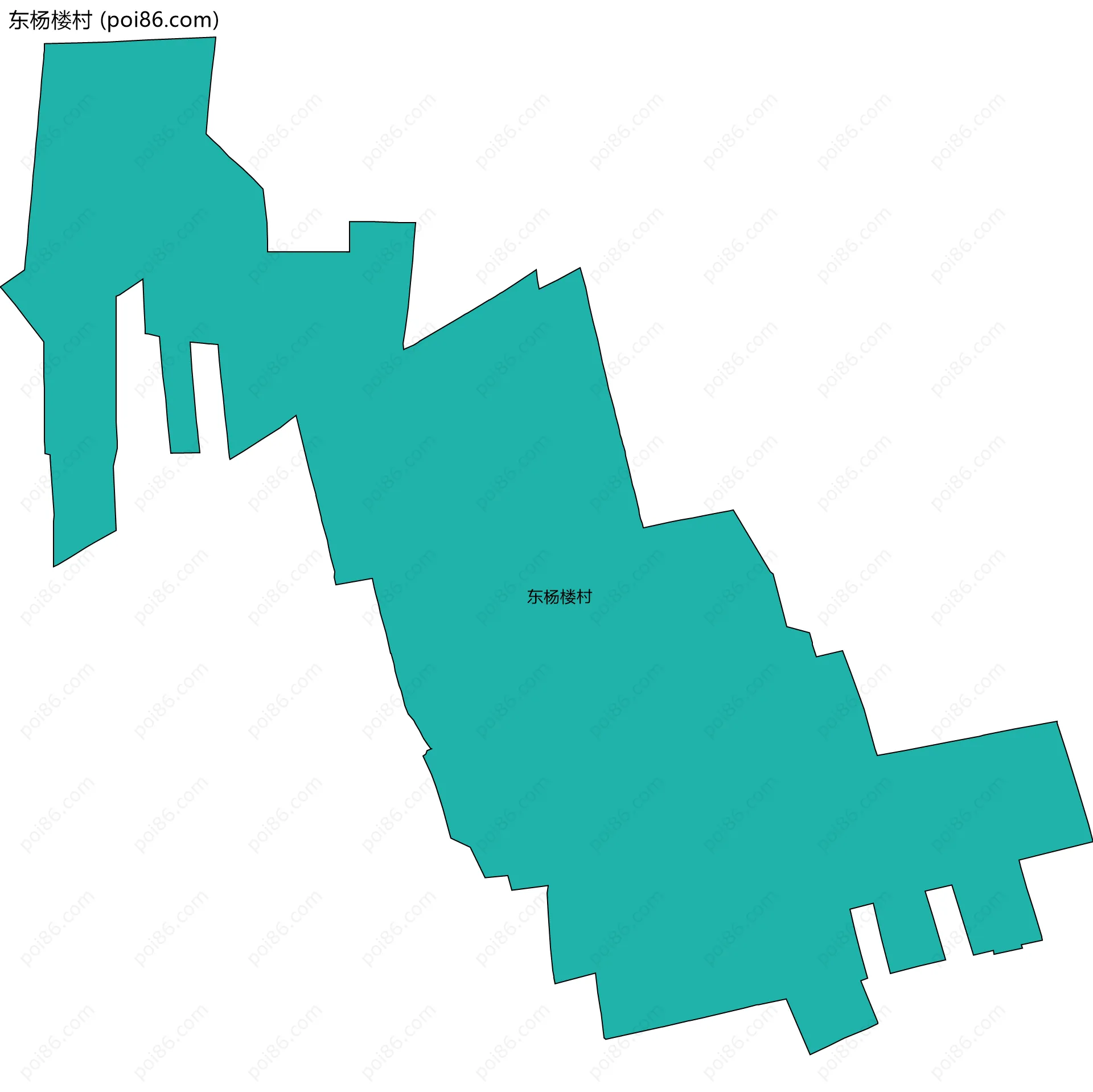 东杨楼村边界地图