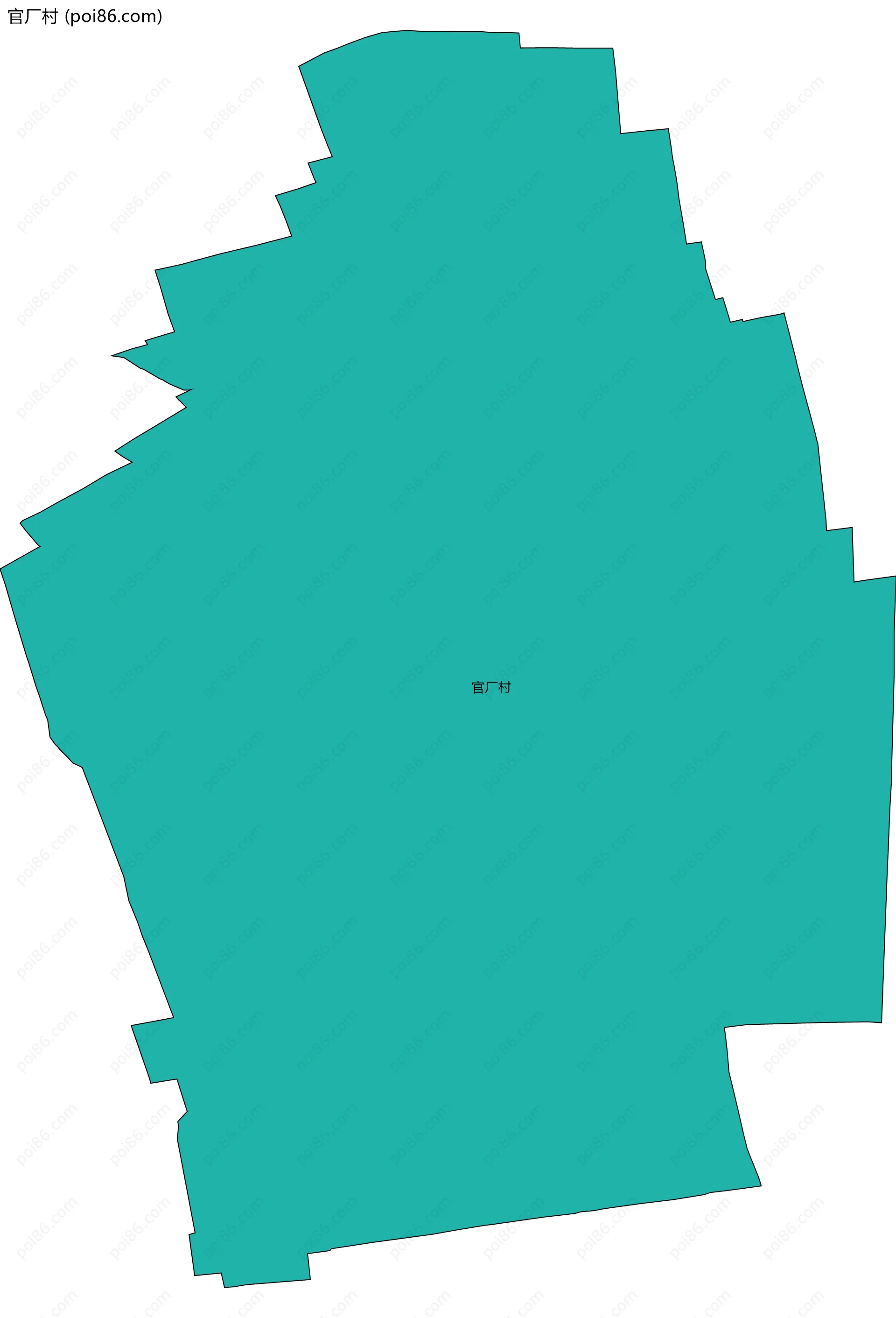 官厂村边界地图