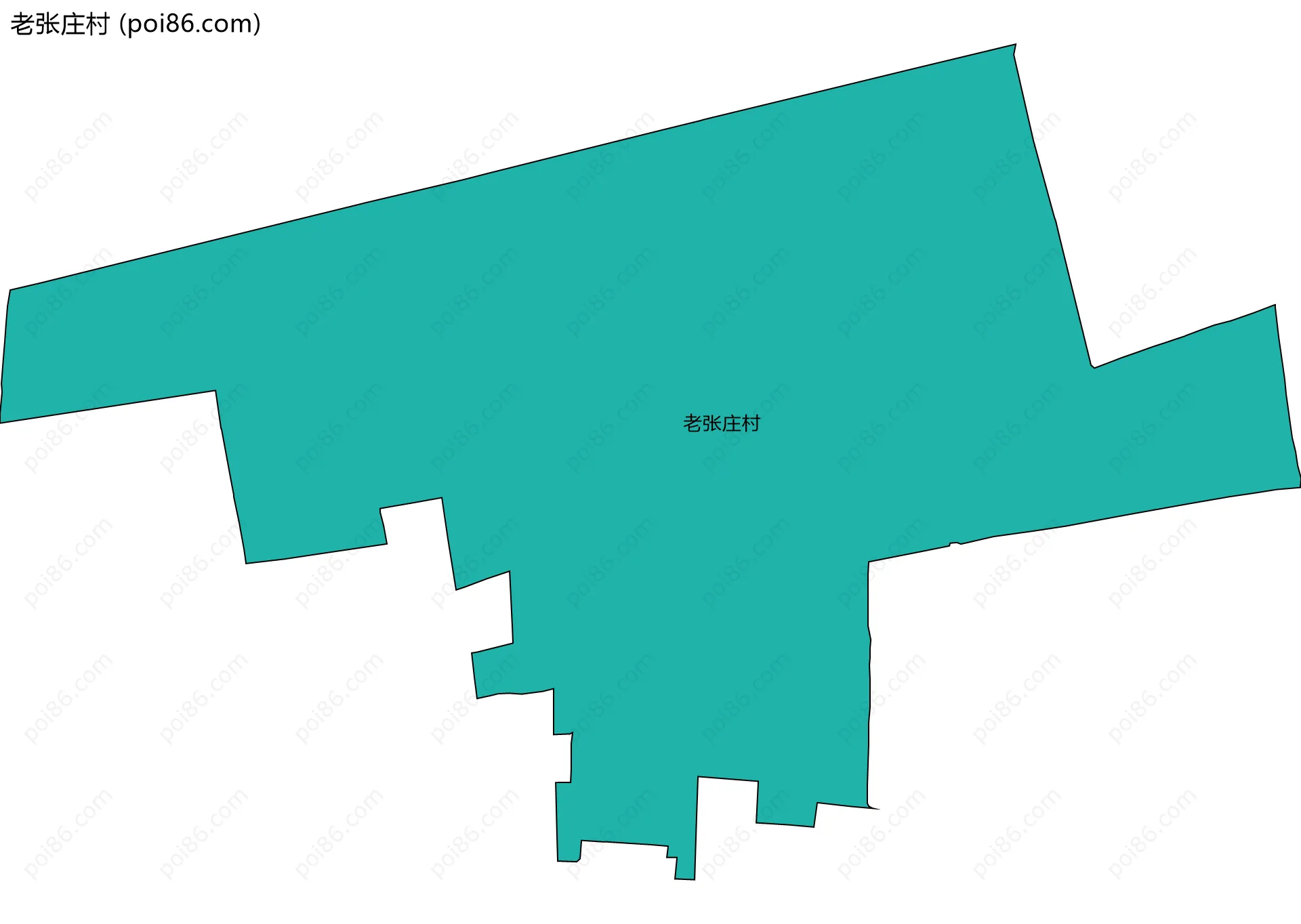 老张庄村边界地图