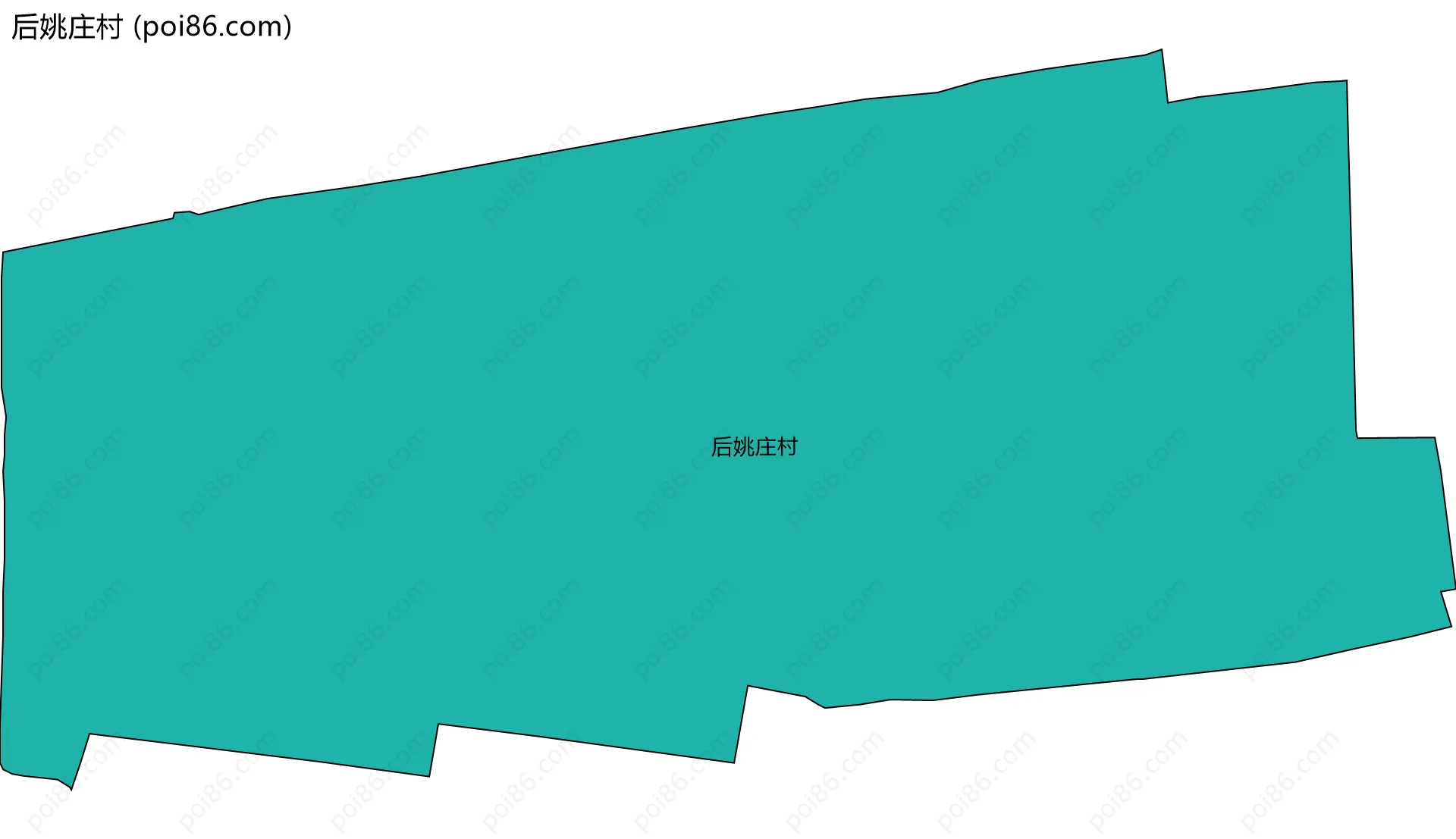 后姚庄村边界地图