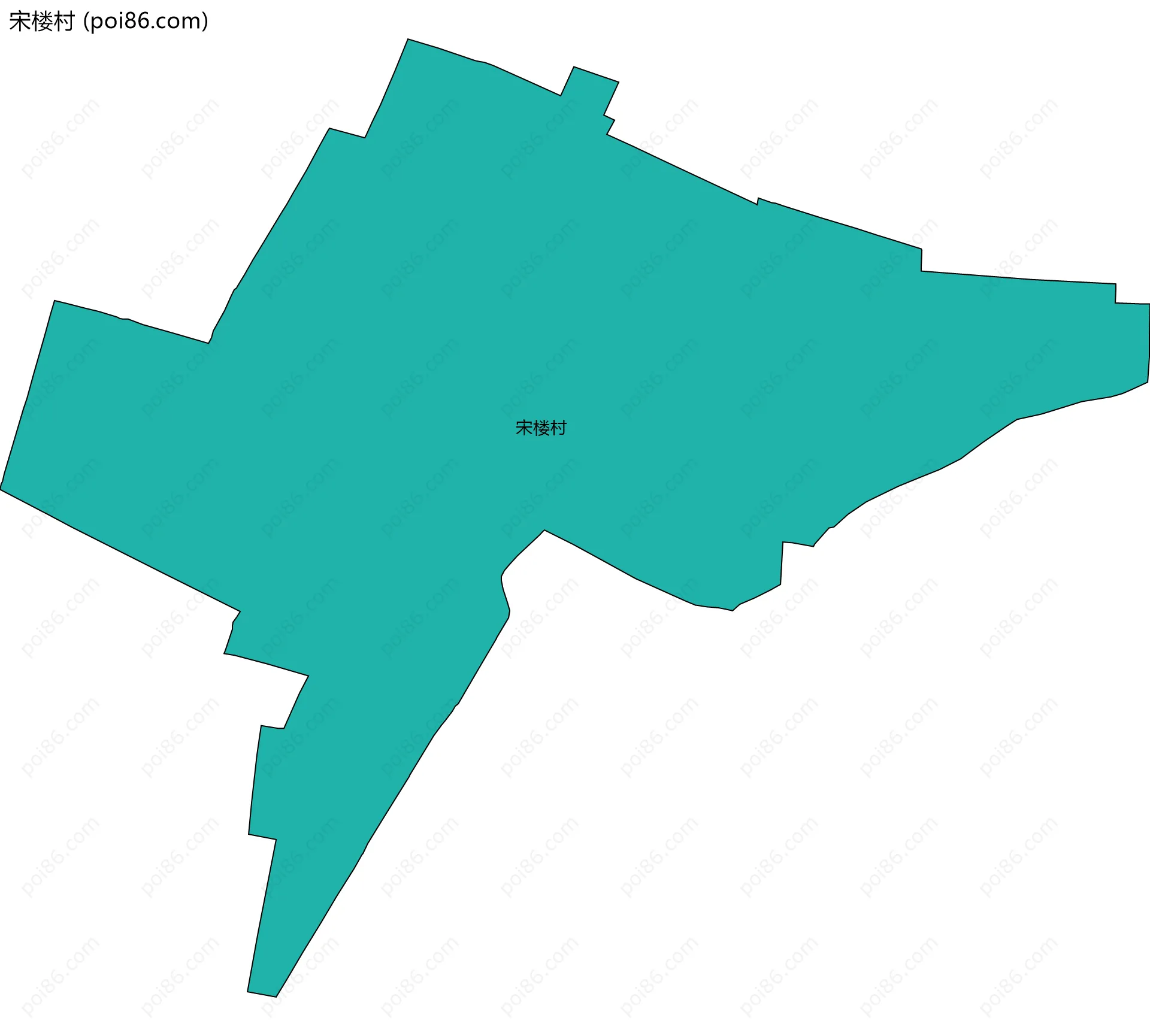 宋楼村边界地图