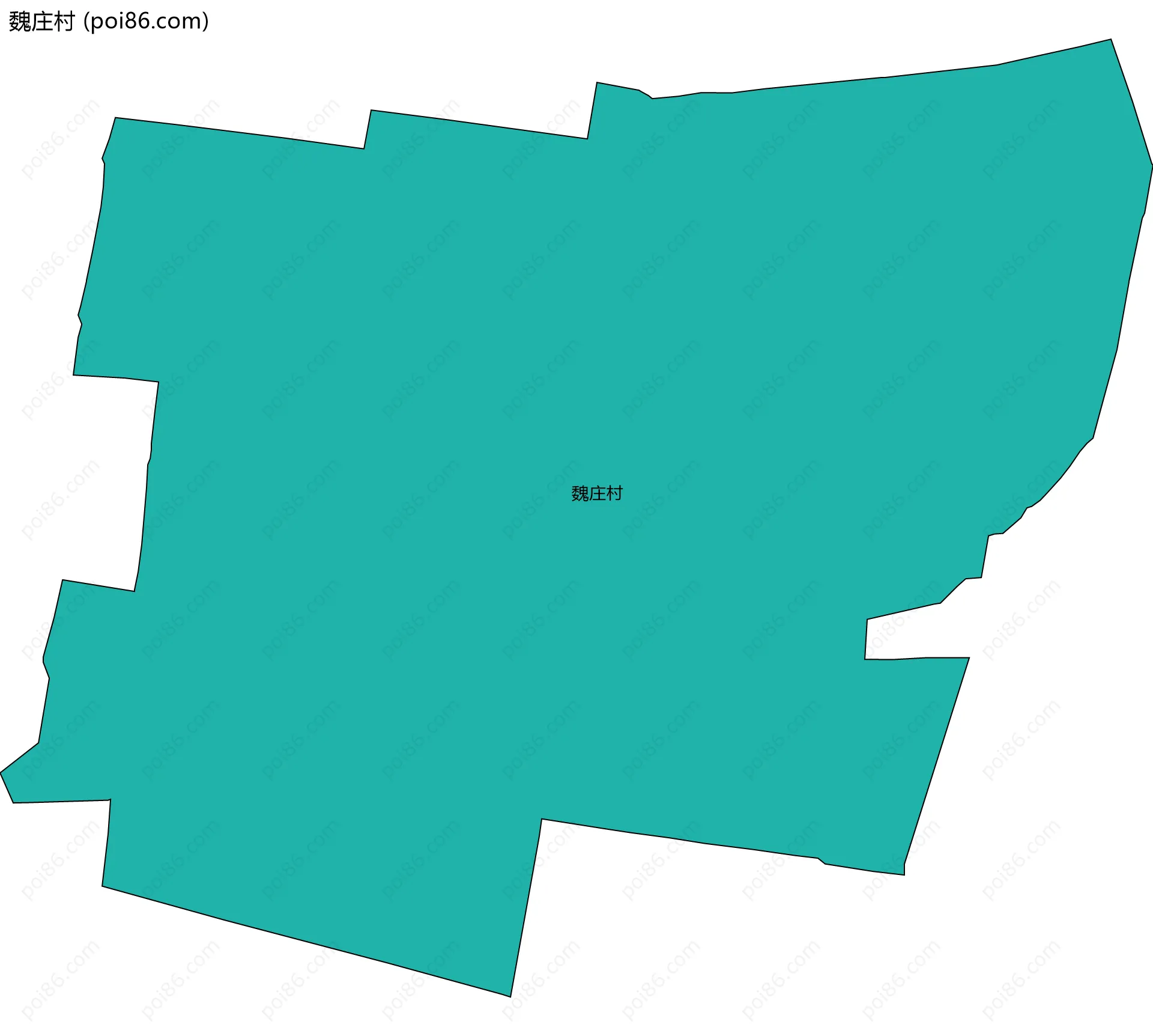 魏庄村边界地图