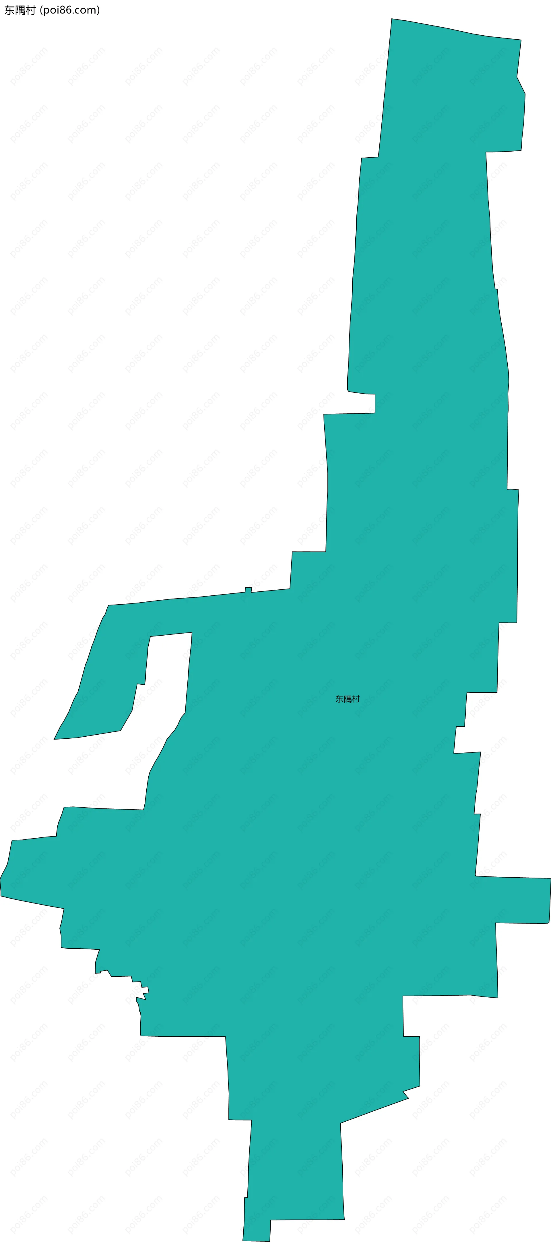 东隅村边界地图