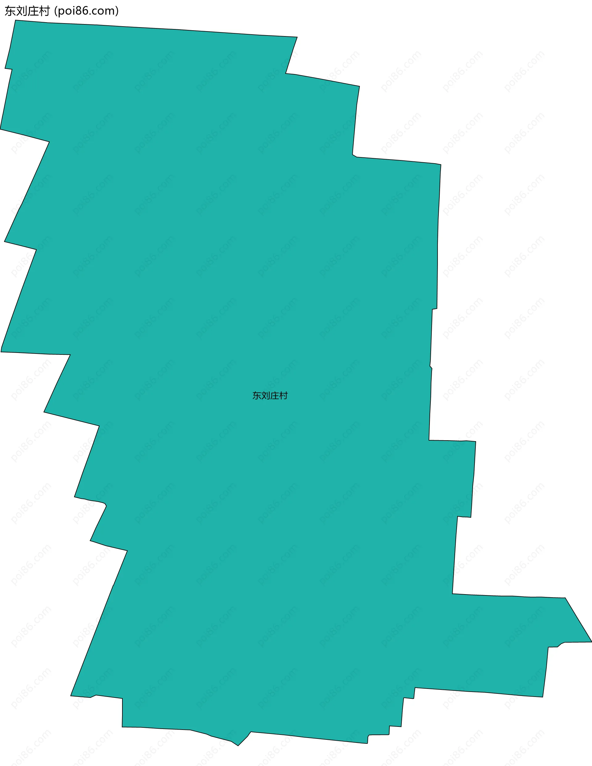 东刘庄村边界地图