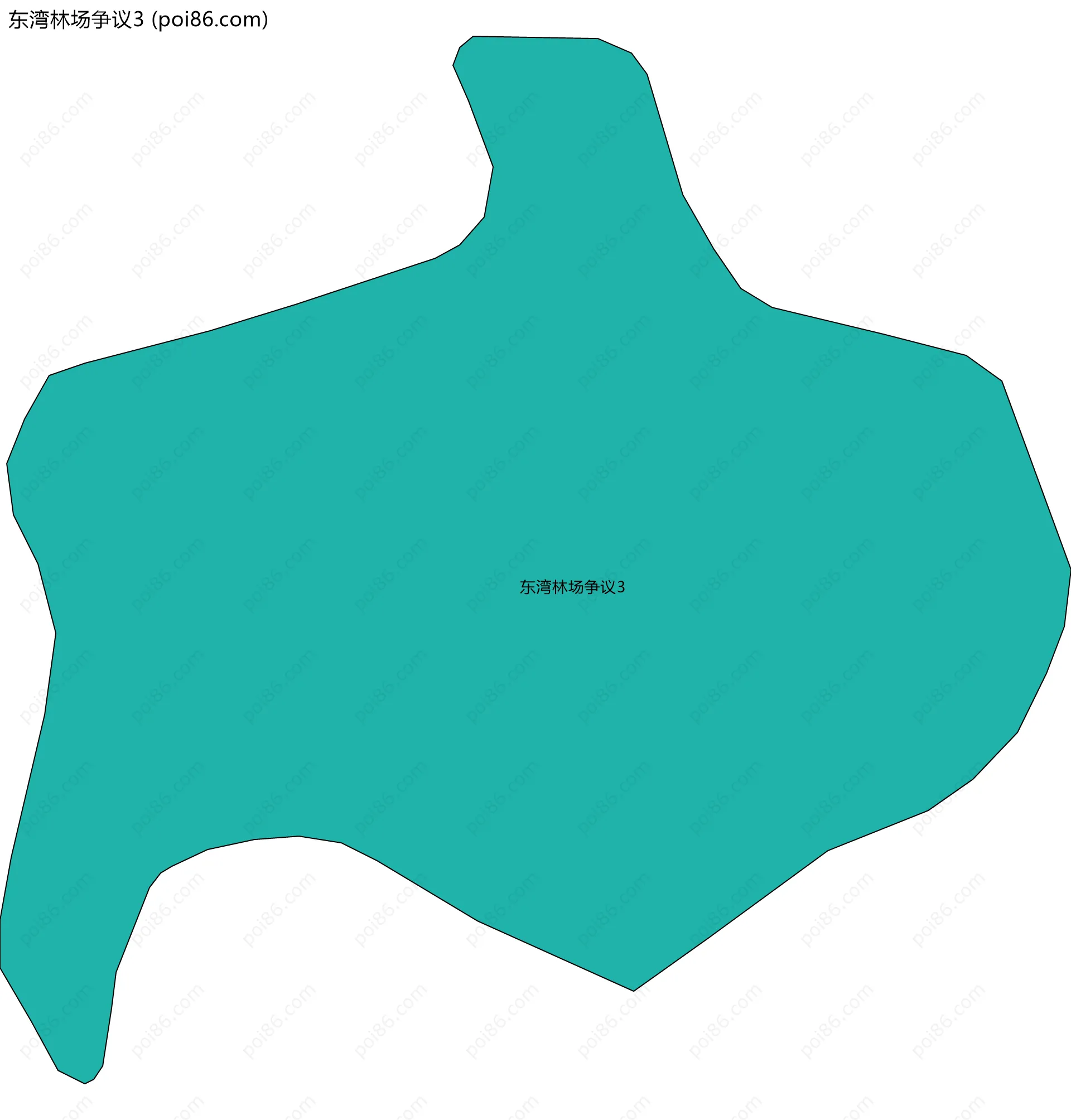 东湾林场争议3边界地图